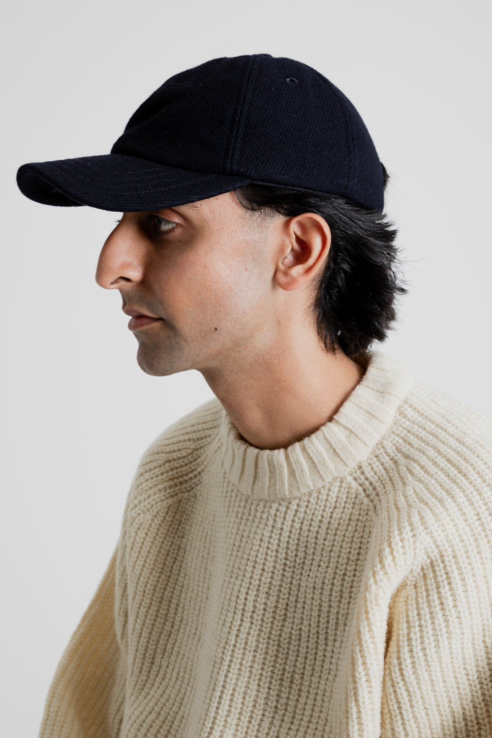 Parages Archie Wool Cap in Navy