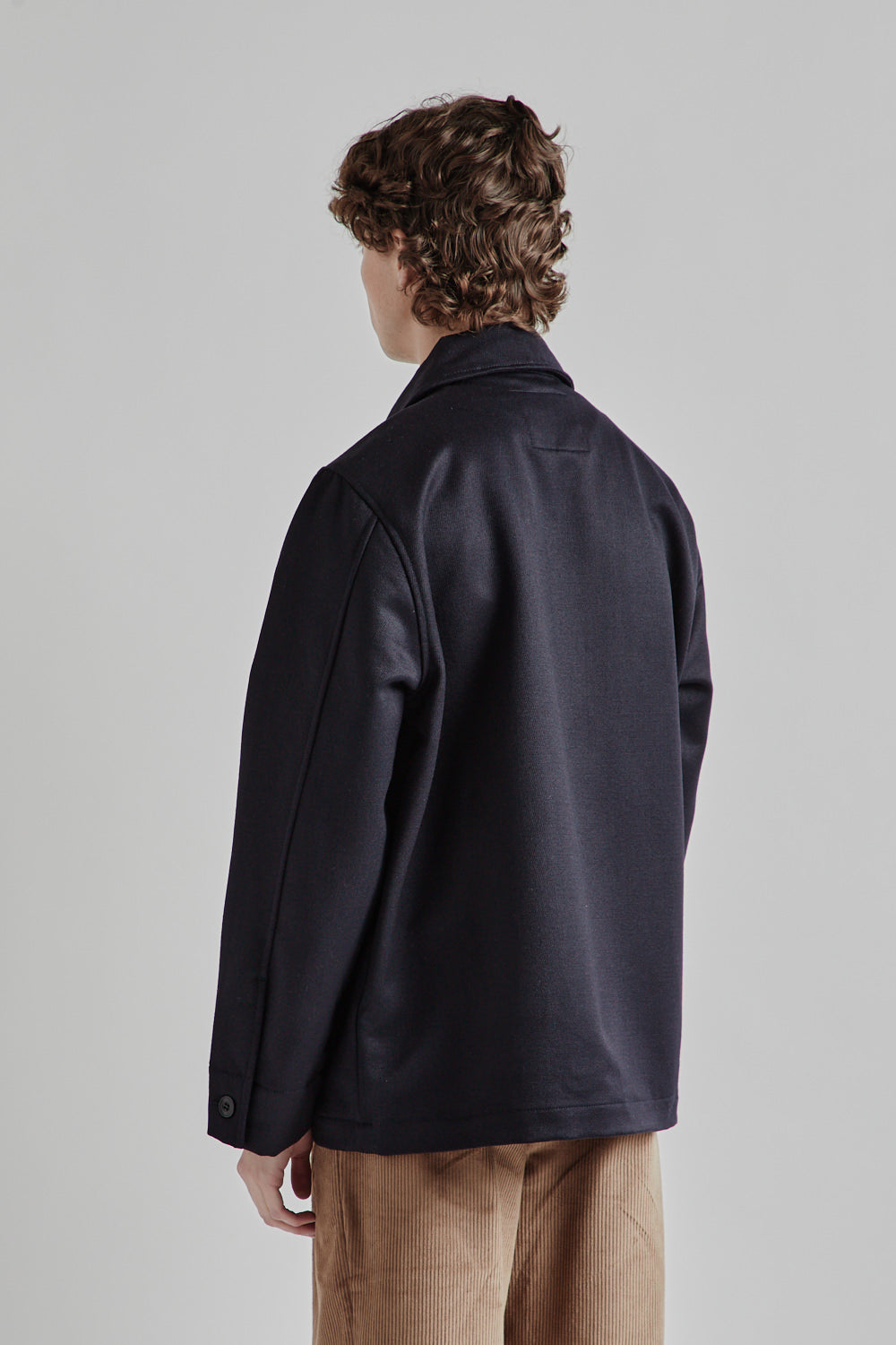 Parages Cargo Wool Overshirt Dark Navy 4