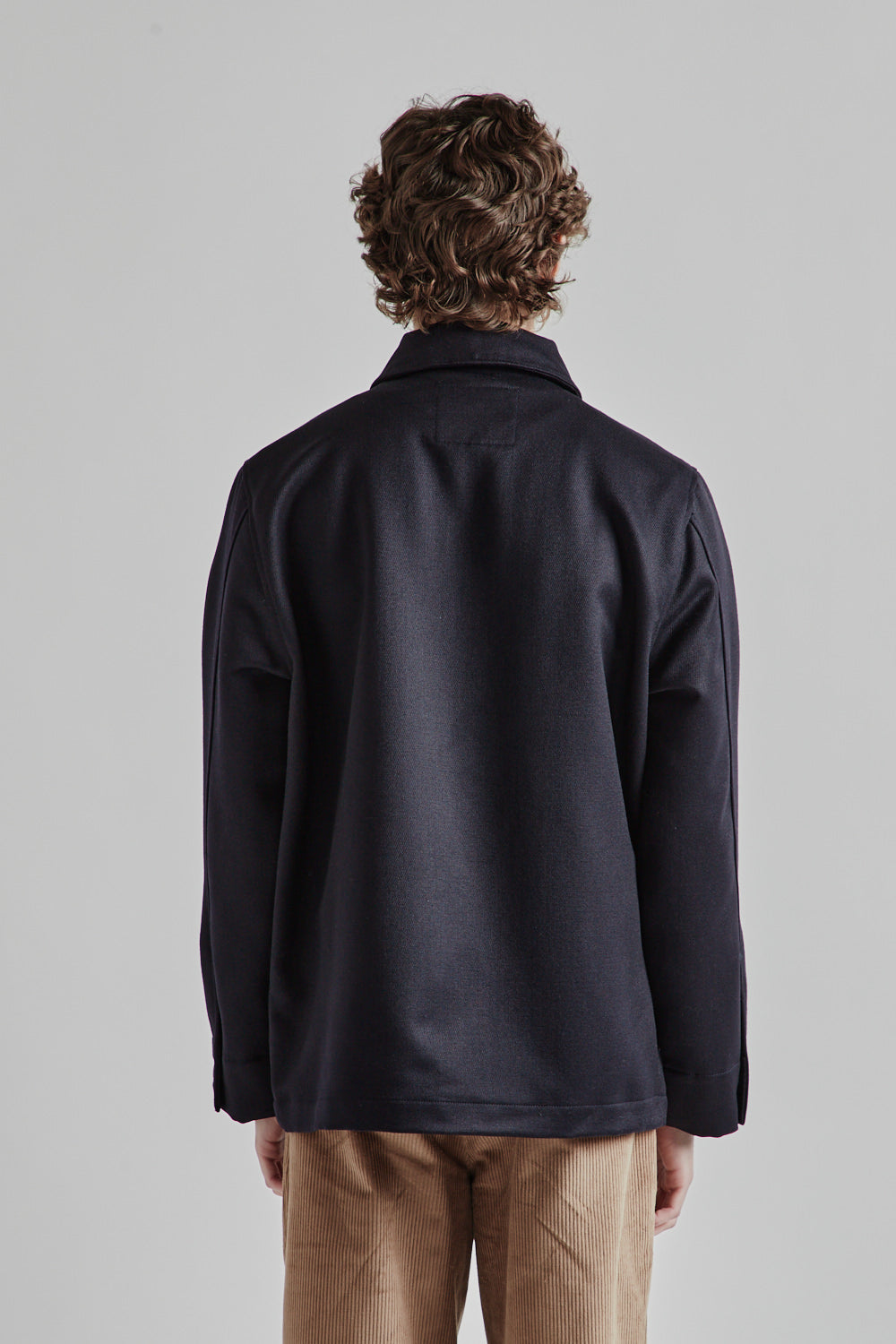 Parages Cargo Wool Overshirt Dark Navy 5