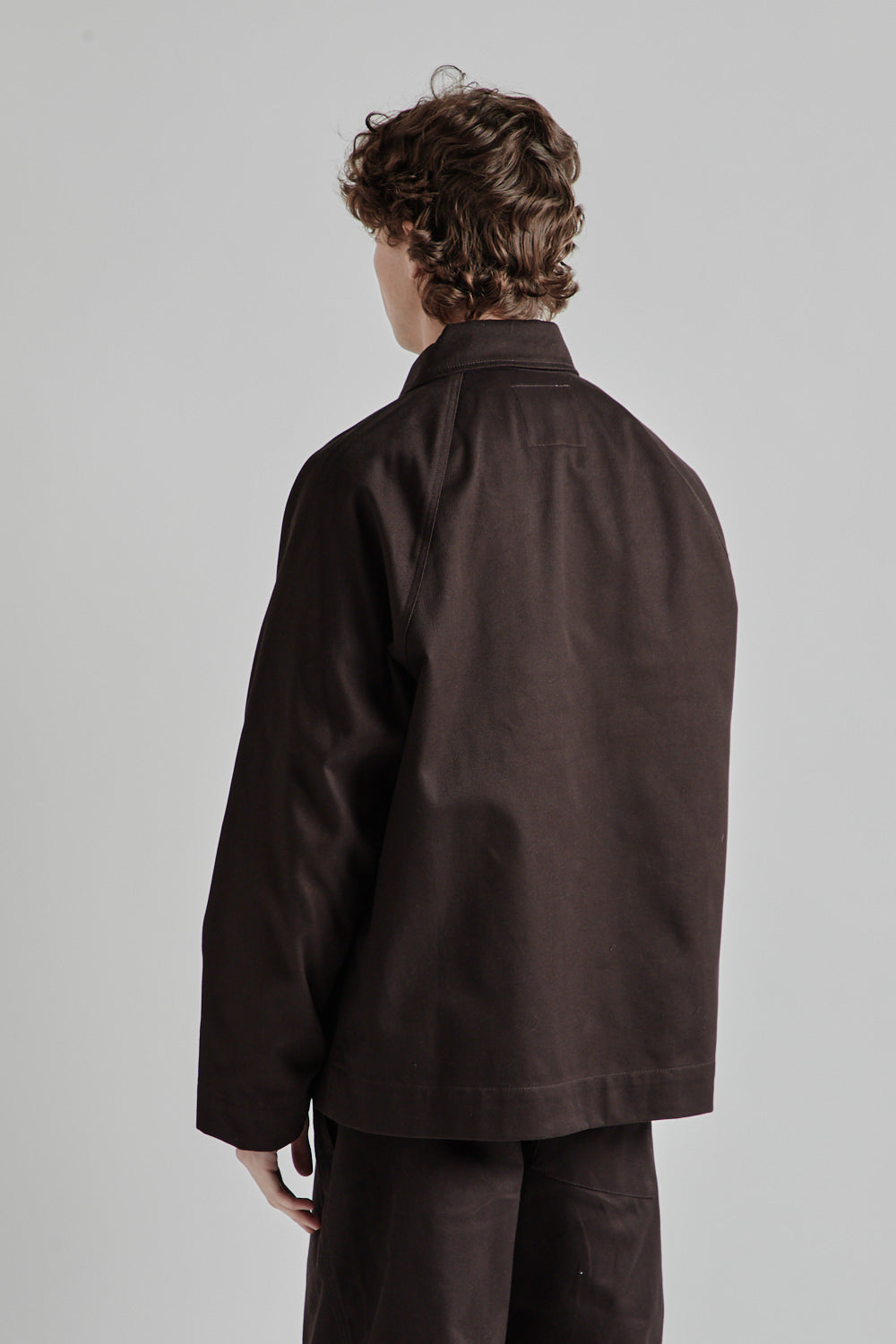 Parages Coach Twill Jacket Dark Brown 4