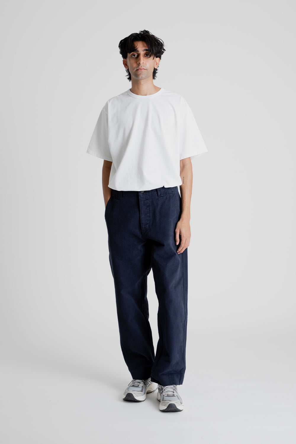 Parages Ropa Parages Dad Pants in Navy | Wallace Mercantile Shop