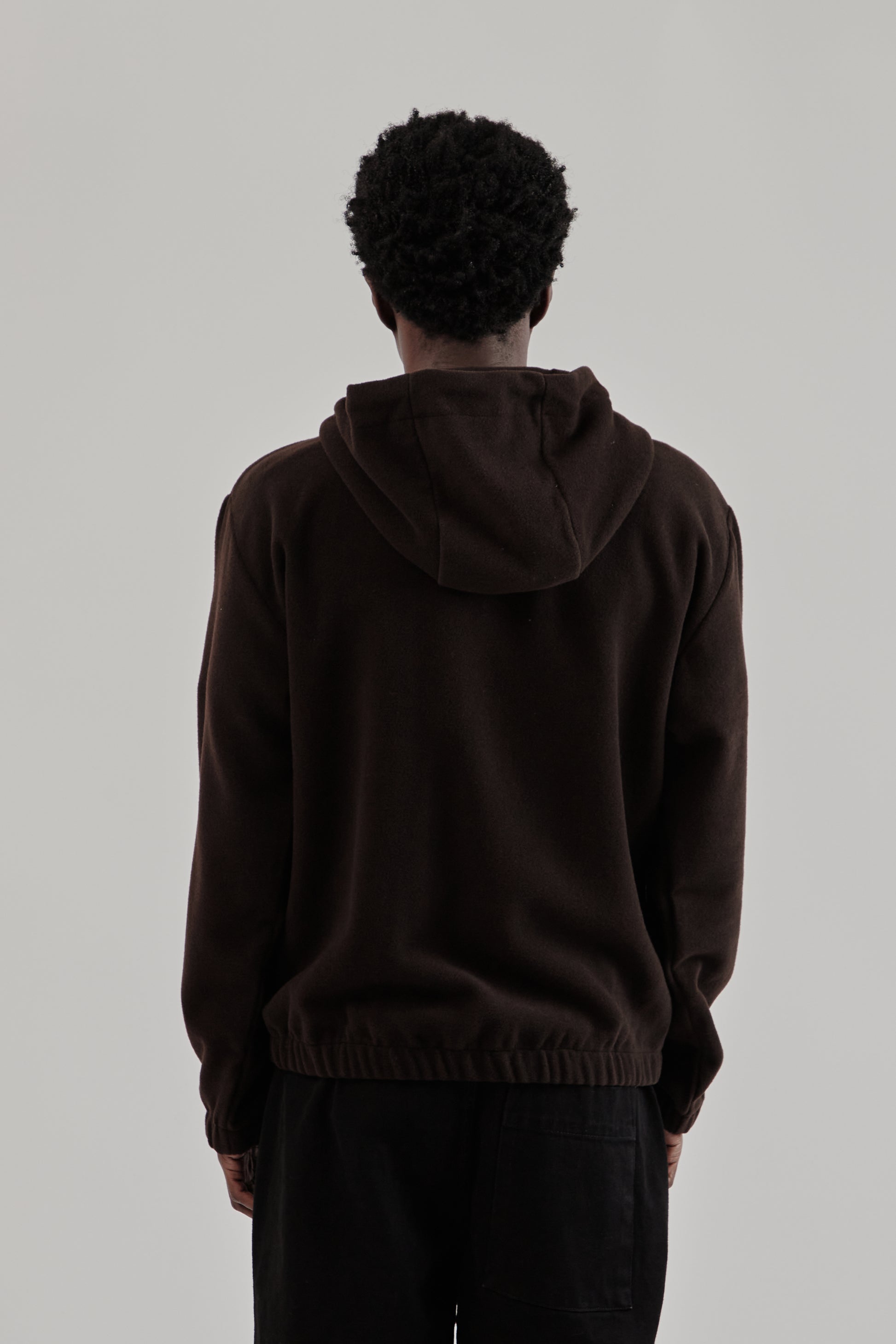 Parages FW25 Bloom Wool Hoodie Dark Brown 5