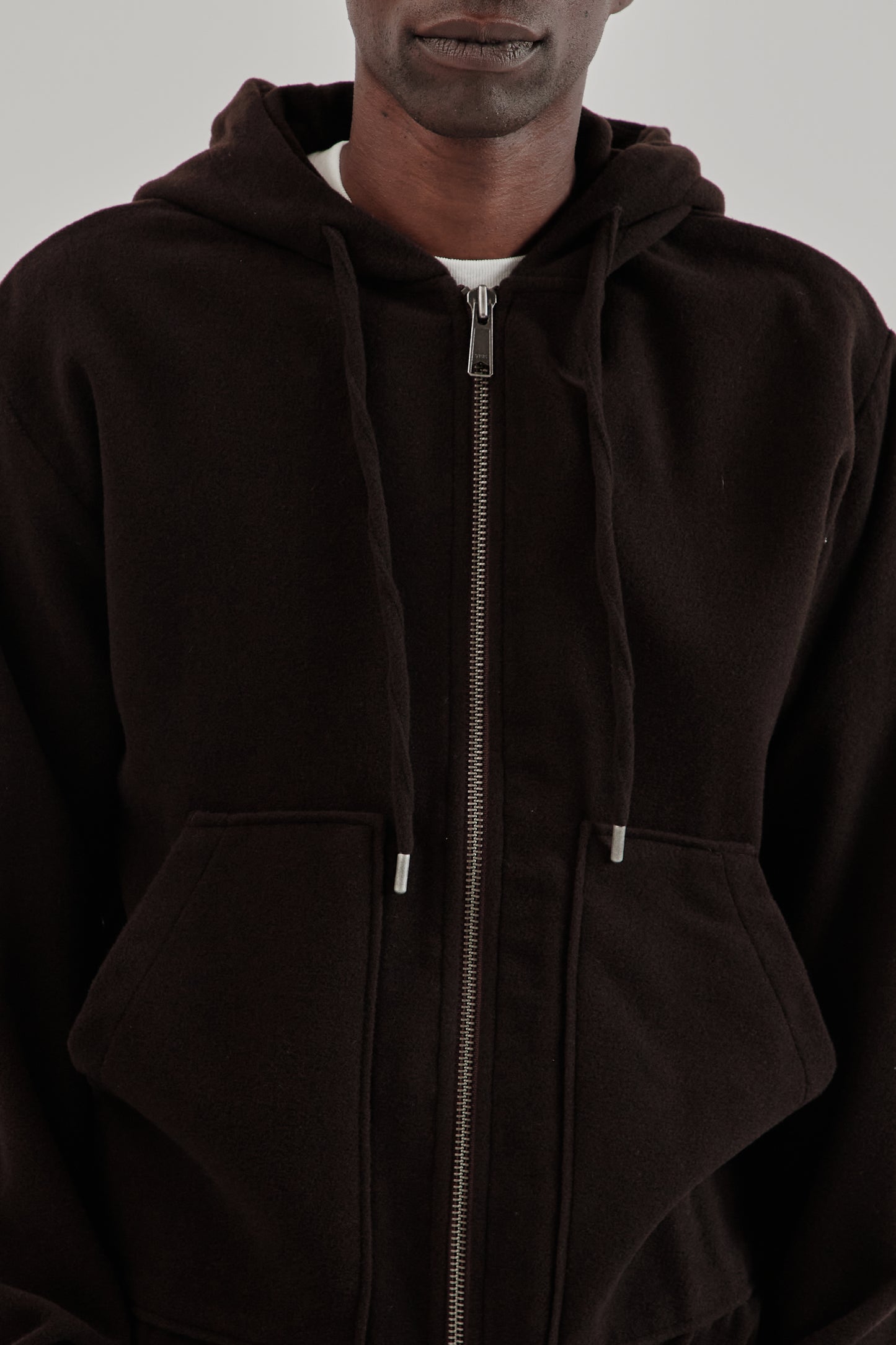 Parages FW25 Bloom Wool Hoodie Dark Brown 6