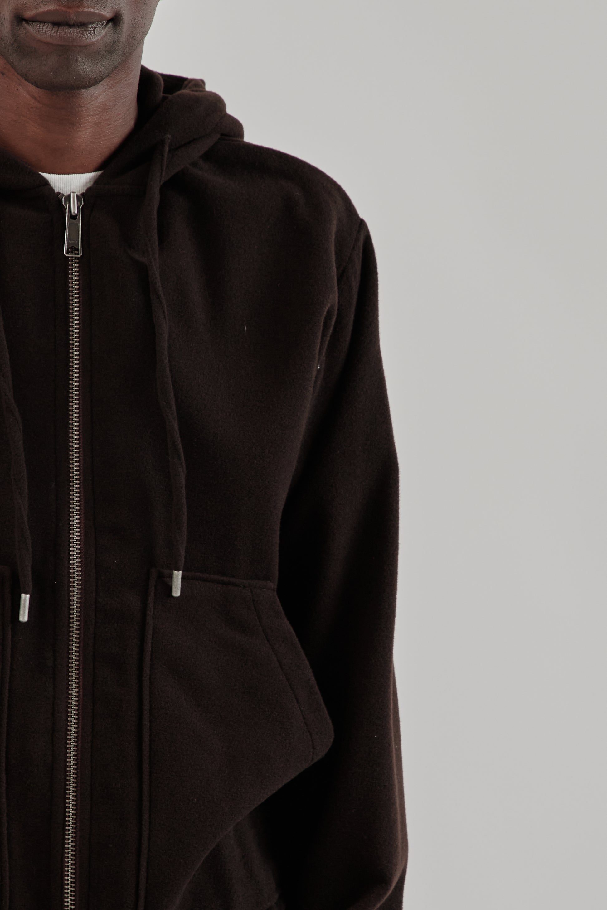Parages FW25 Bloom Wool Hoodie Dark Brown 7
