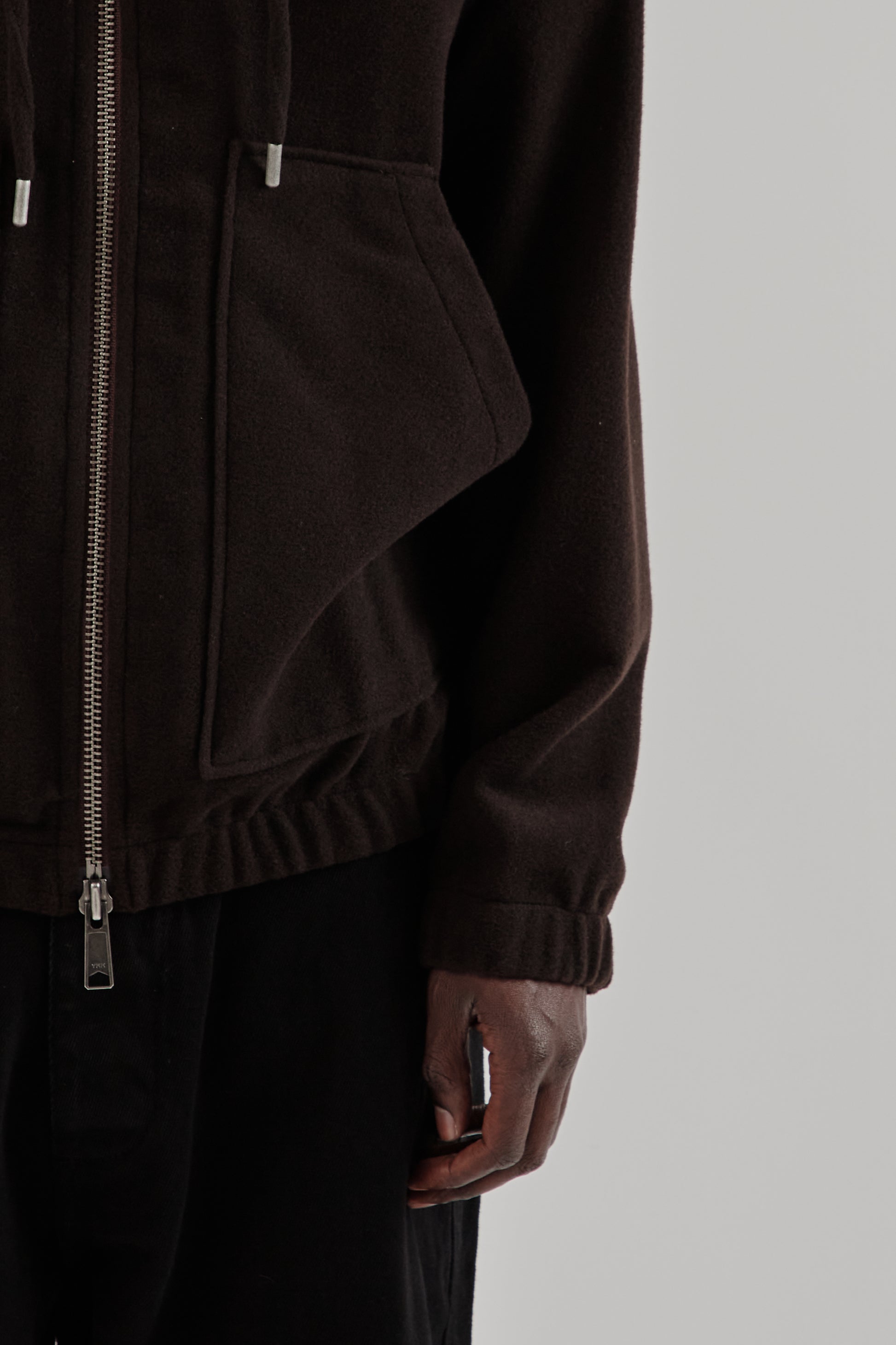 Parages FW25 Bloom Wool Hoodie Dark Brown 8