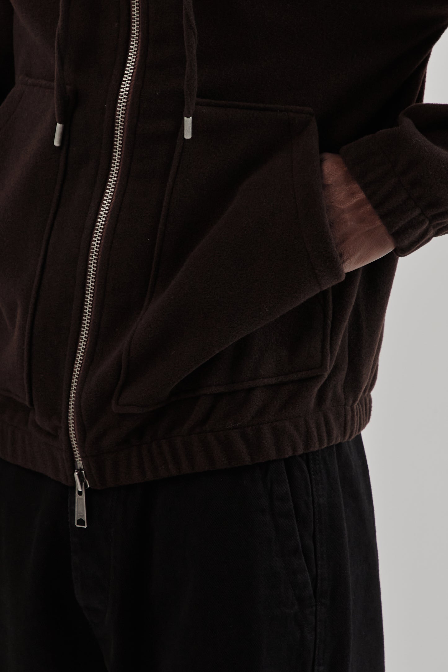 Parages FW25 Bloom Wool Hoodie Dark Brown 9