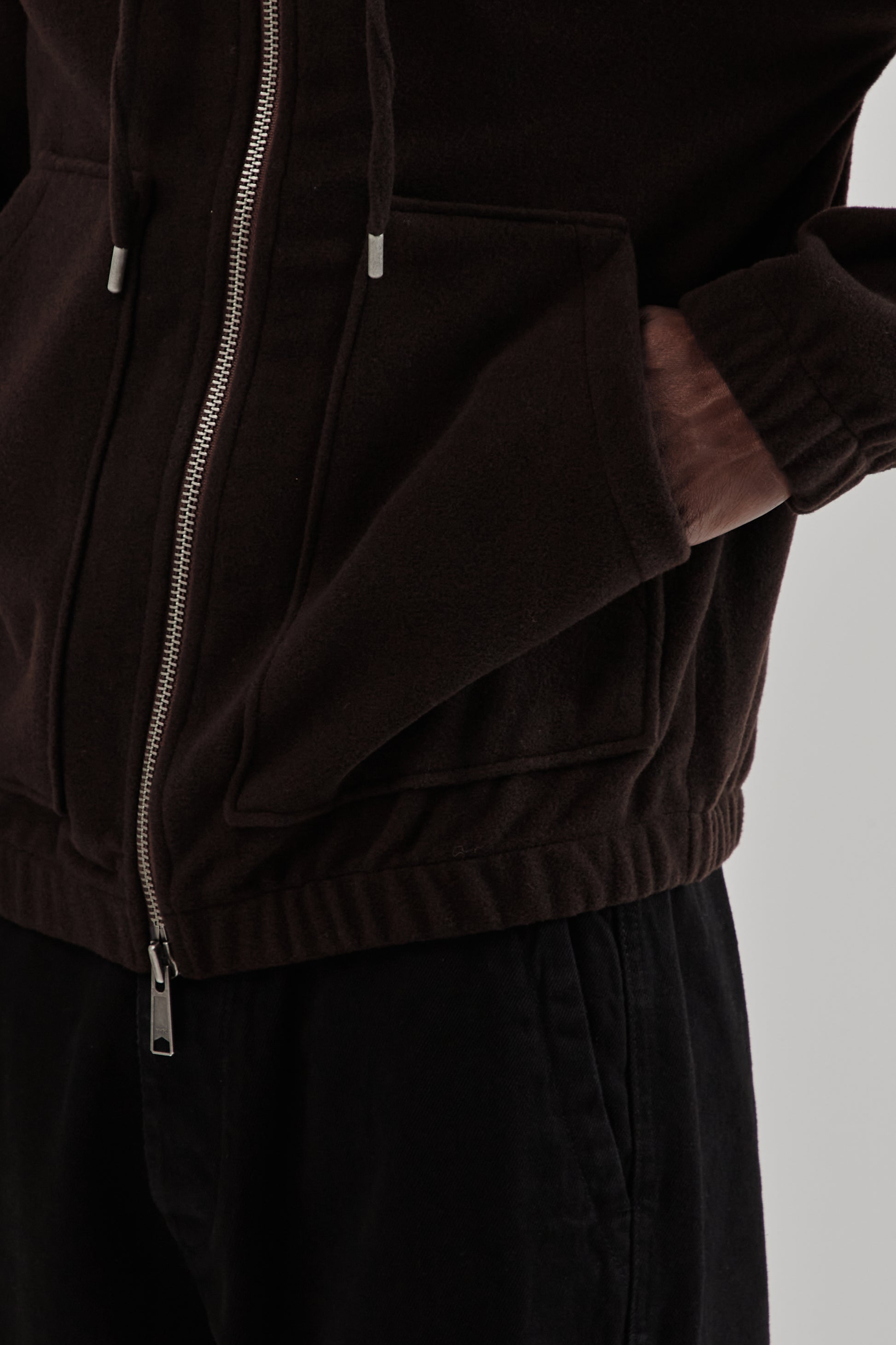Parages FW25 Bloom Wool Hoodie Dark Brown 9