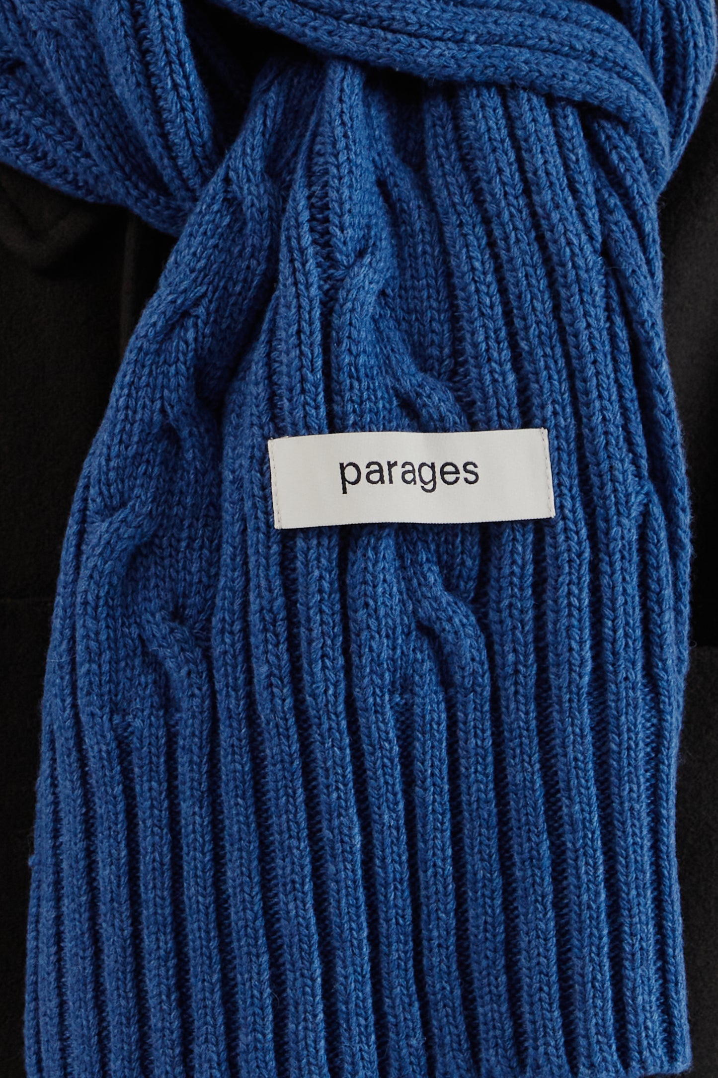 Parages FW25 Cables Scarf Blue 1