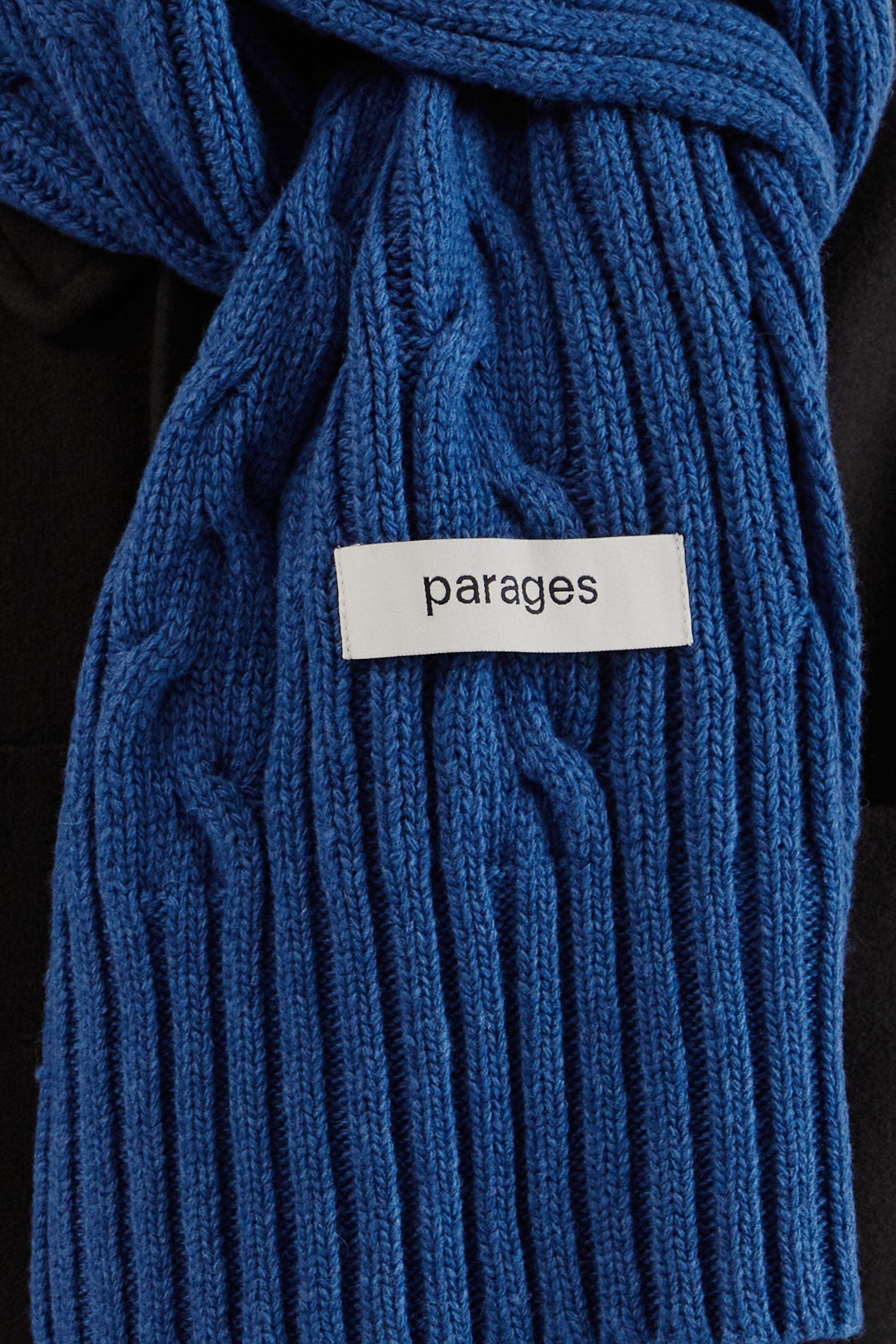 Parages FW25 Cables Scarf Blue 1