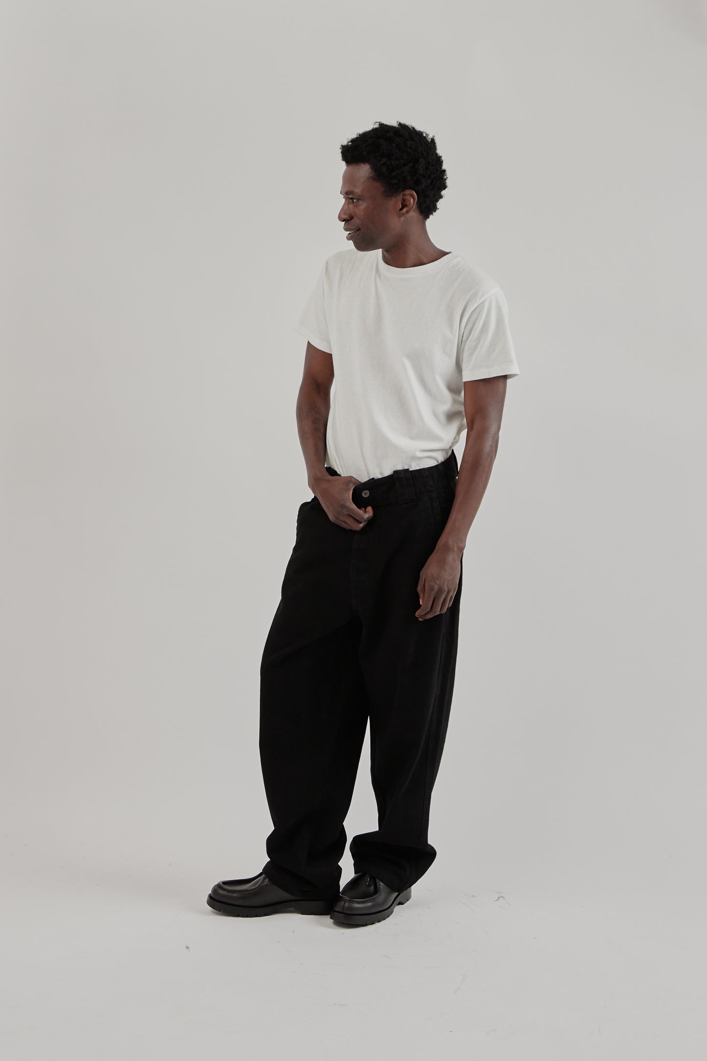 Parages FW25 Dad Denim Black Denim 1