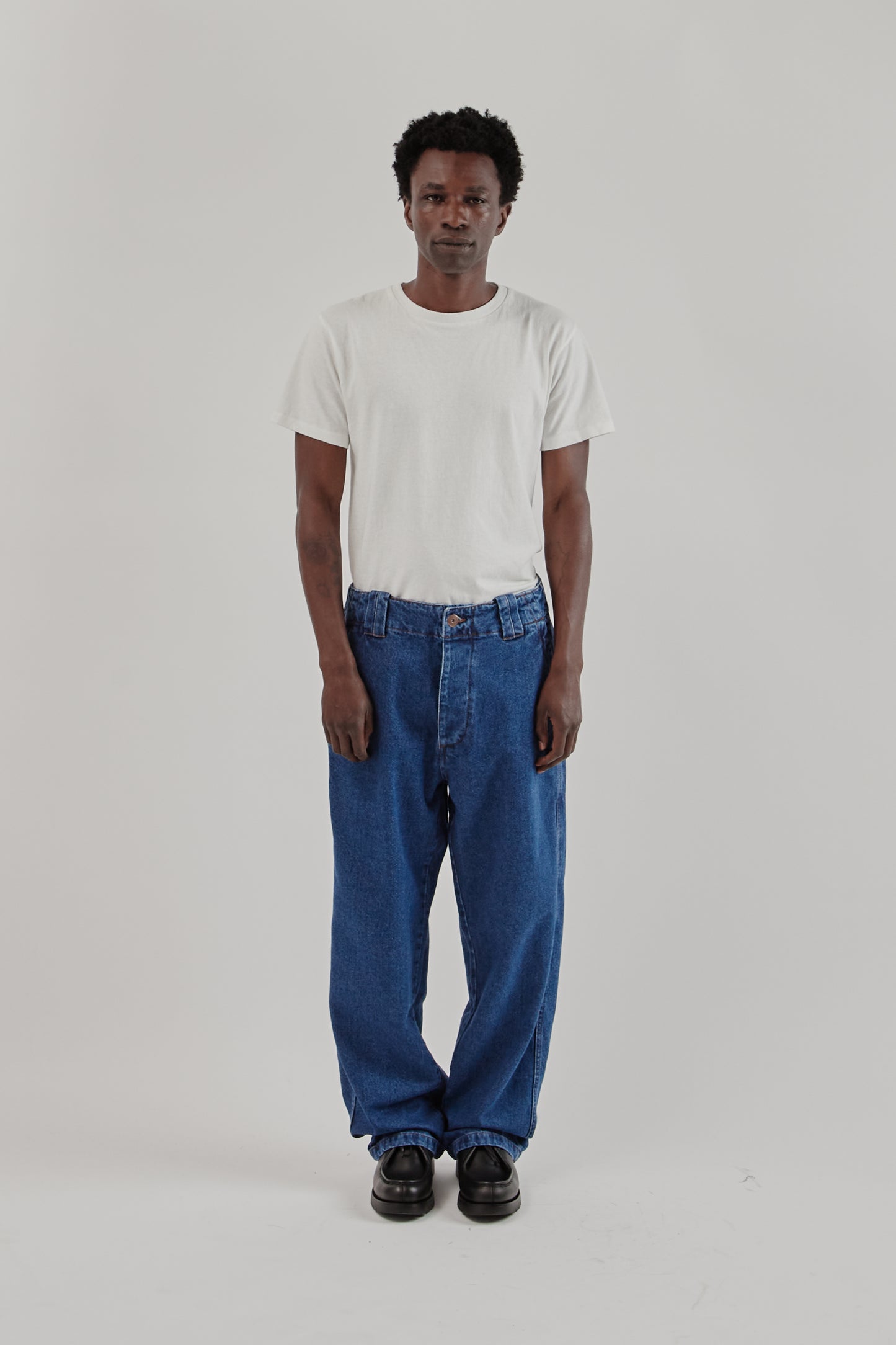 Parages FW25 Dad Denim Pants Stone1