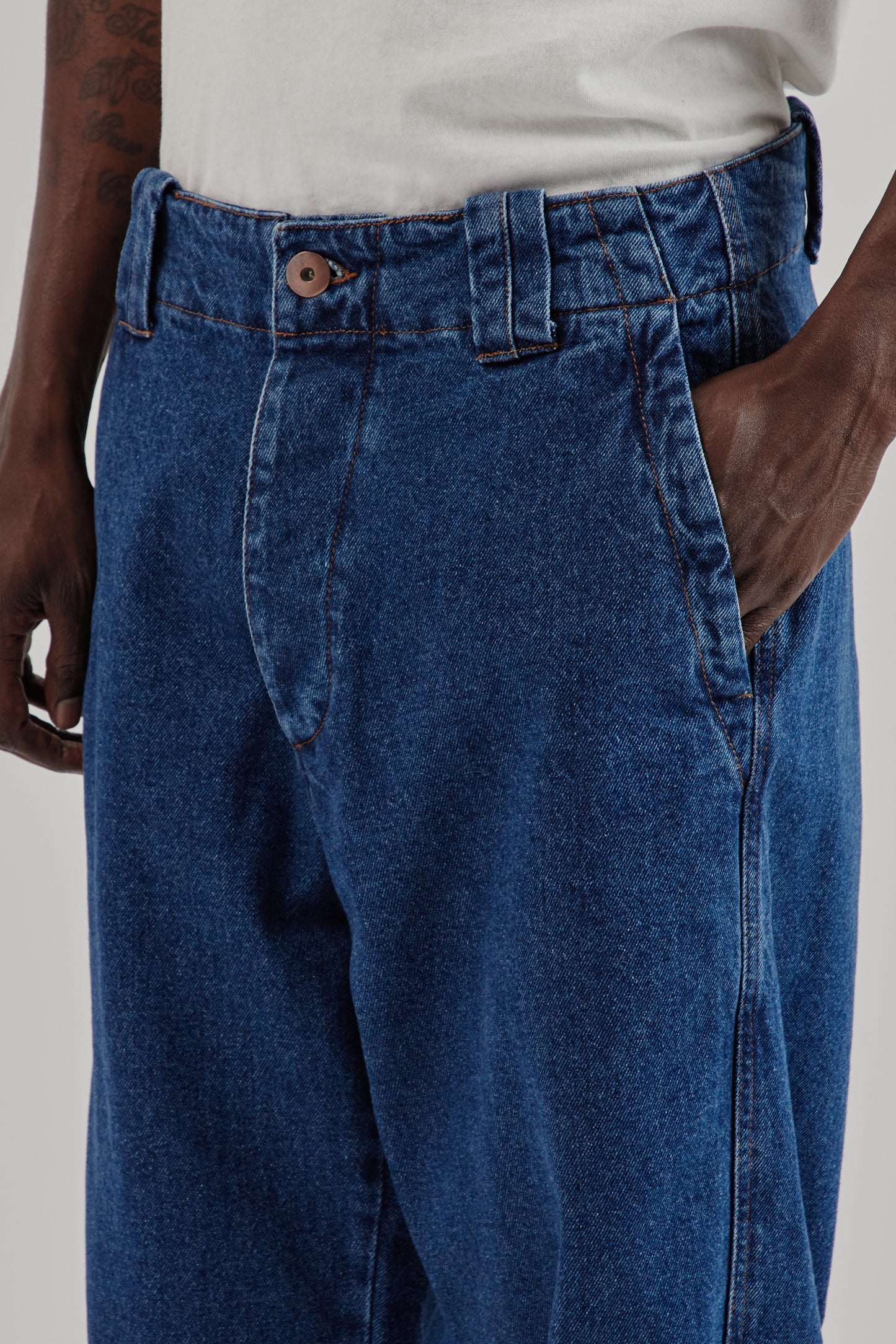 Parages FW25 Dad Denim Pants Stone16