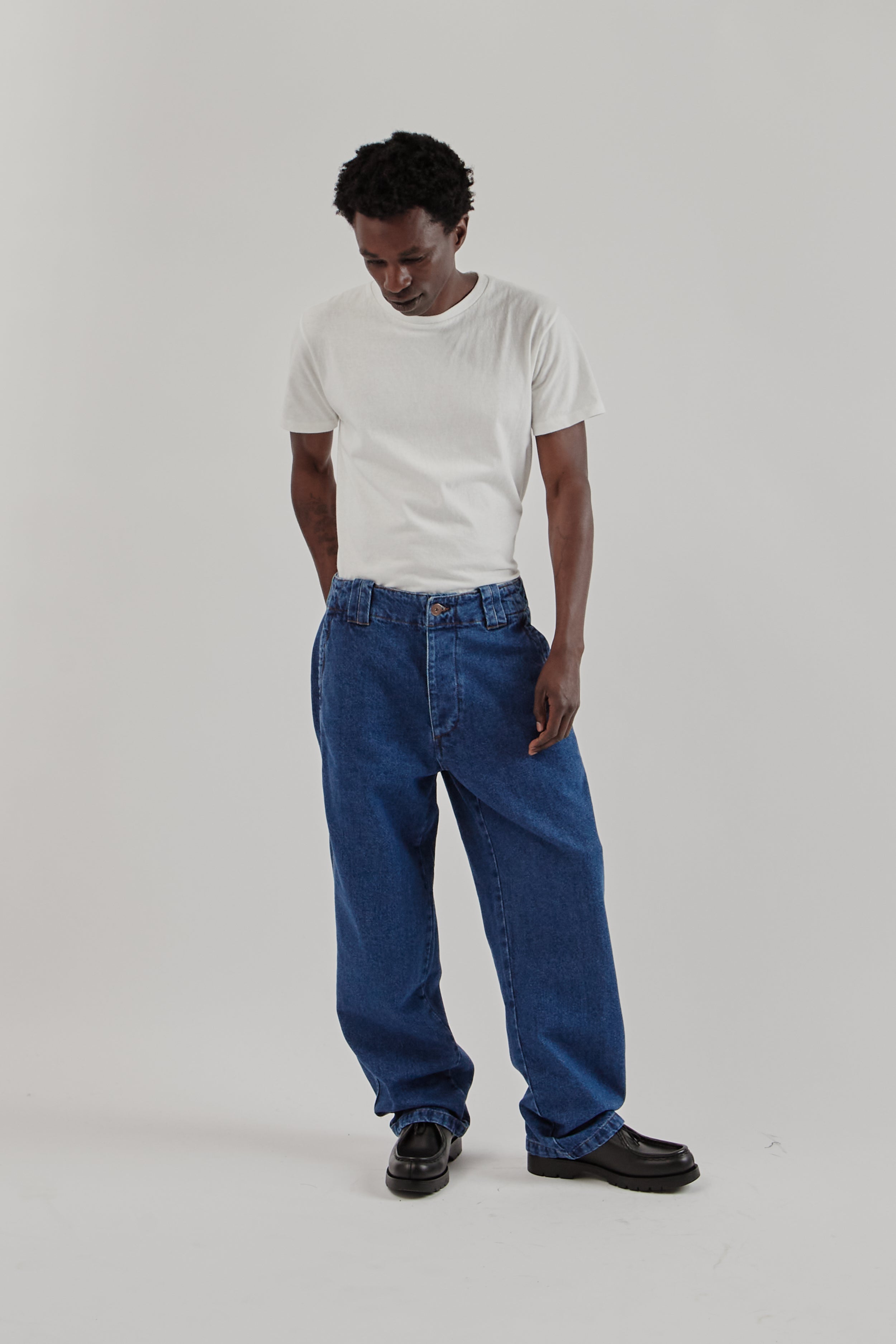 Parages Dad Denim Pants - Stone | Wallace Mercantile Shop