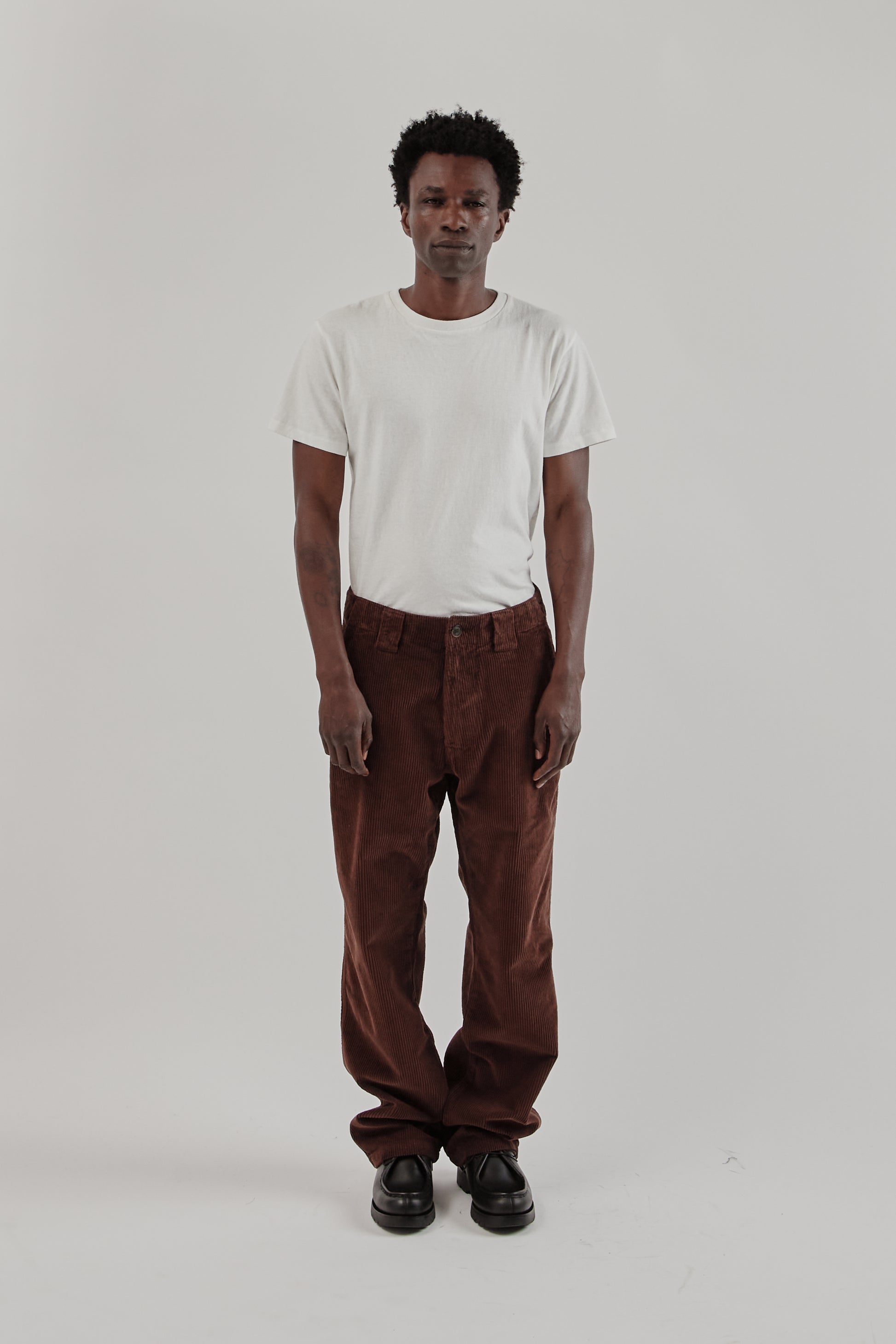 Parages FW25 Dock Cord Pant Rusty Brown 1