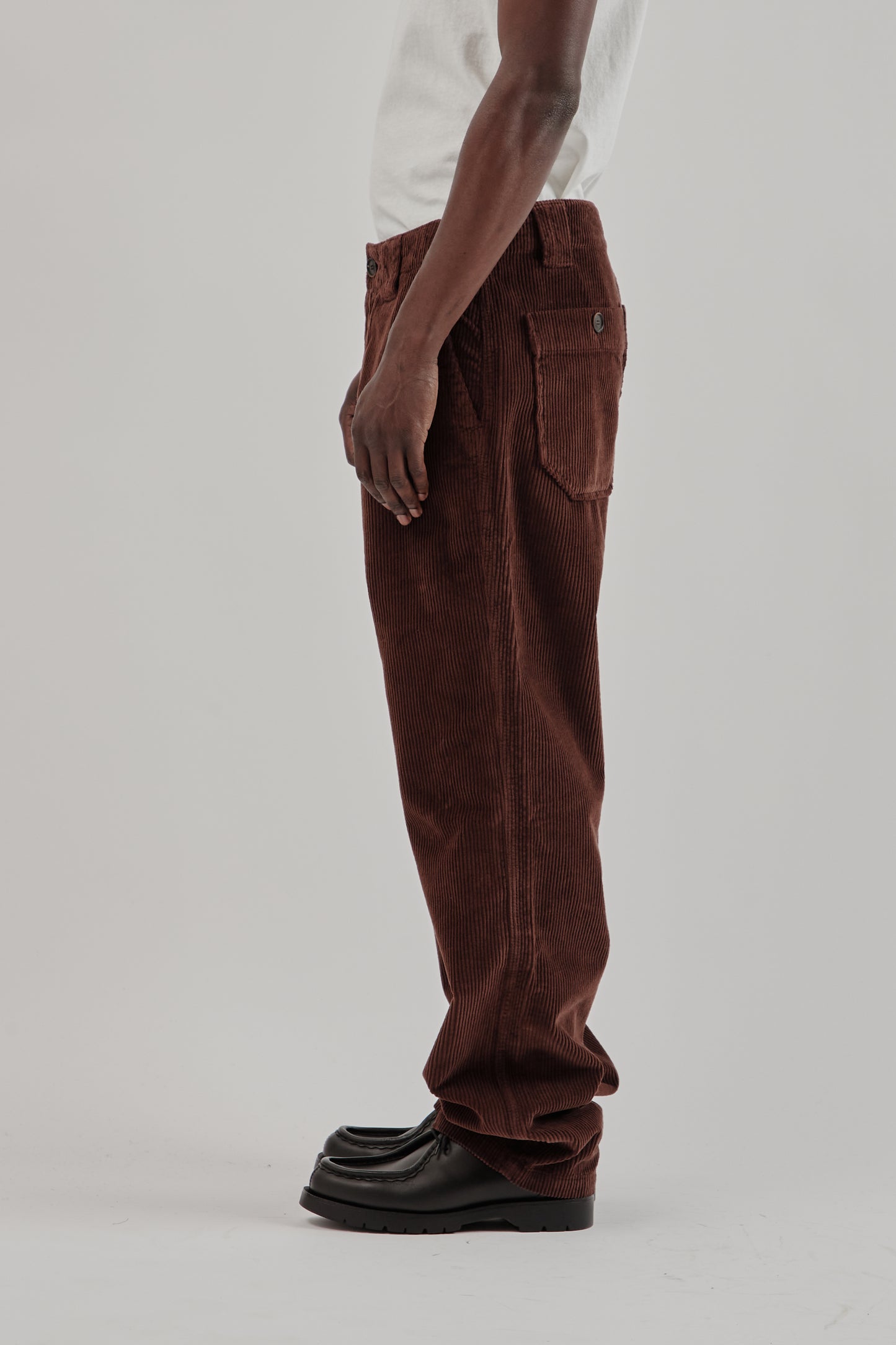 Parages FW25 Dock Cord Pant Rusty Brown 3