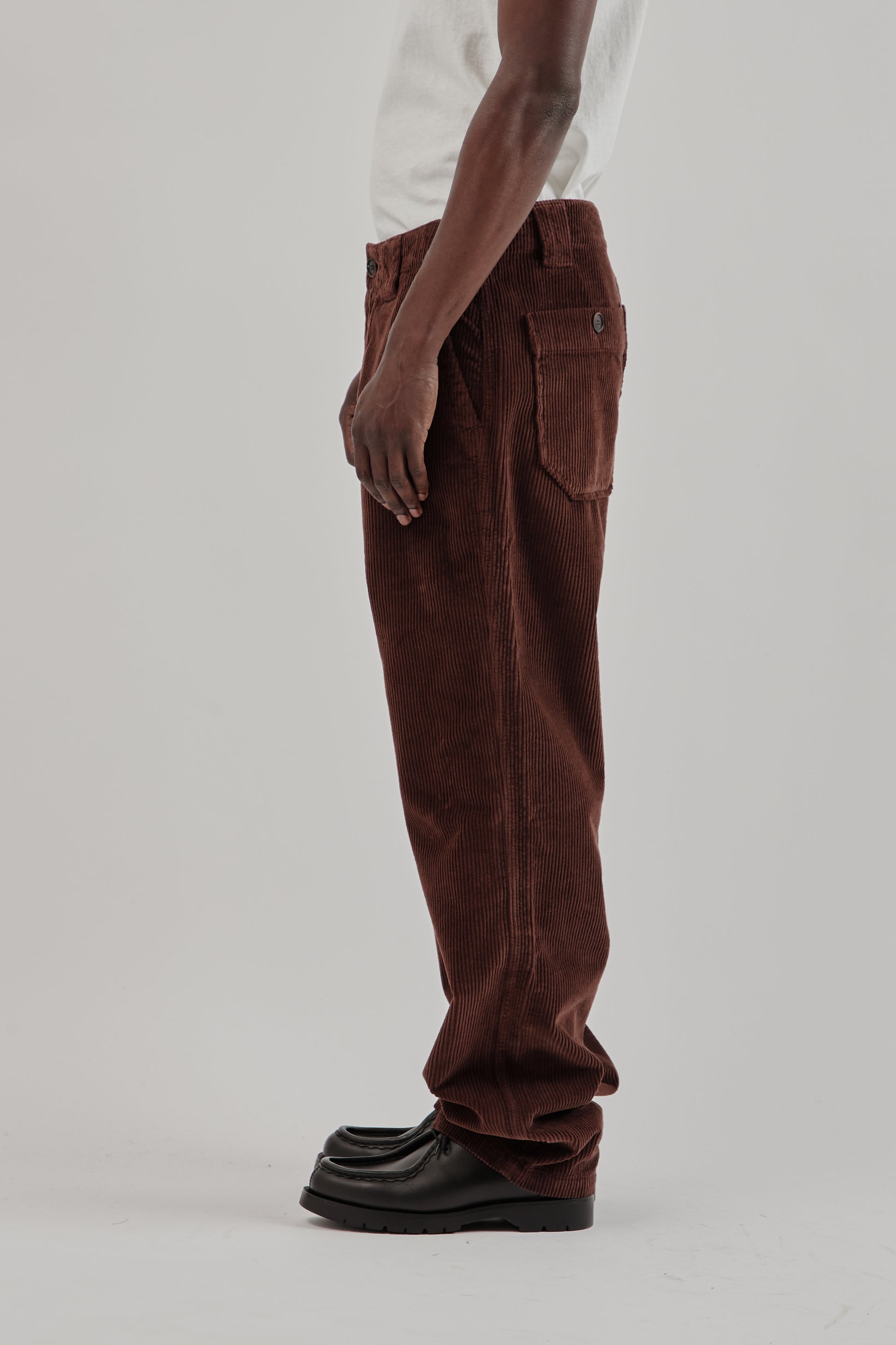 Parages FW25 Dock Cord Pant Rusty Brown 3