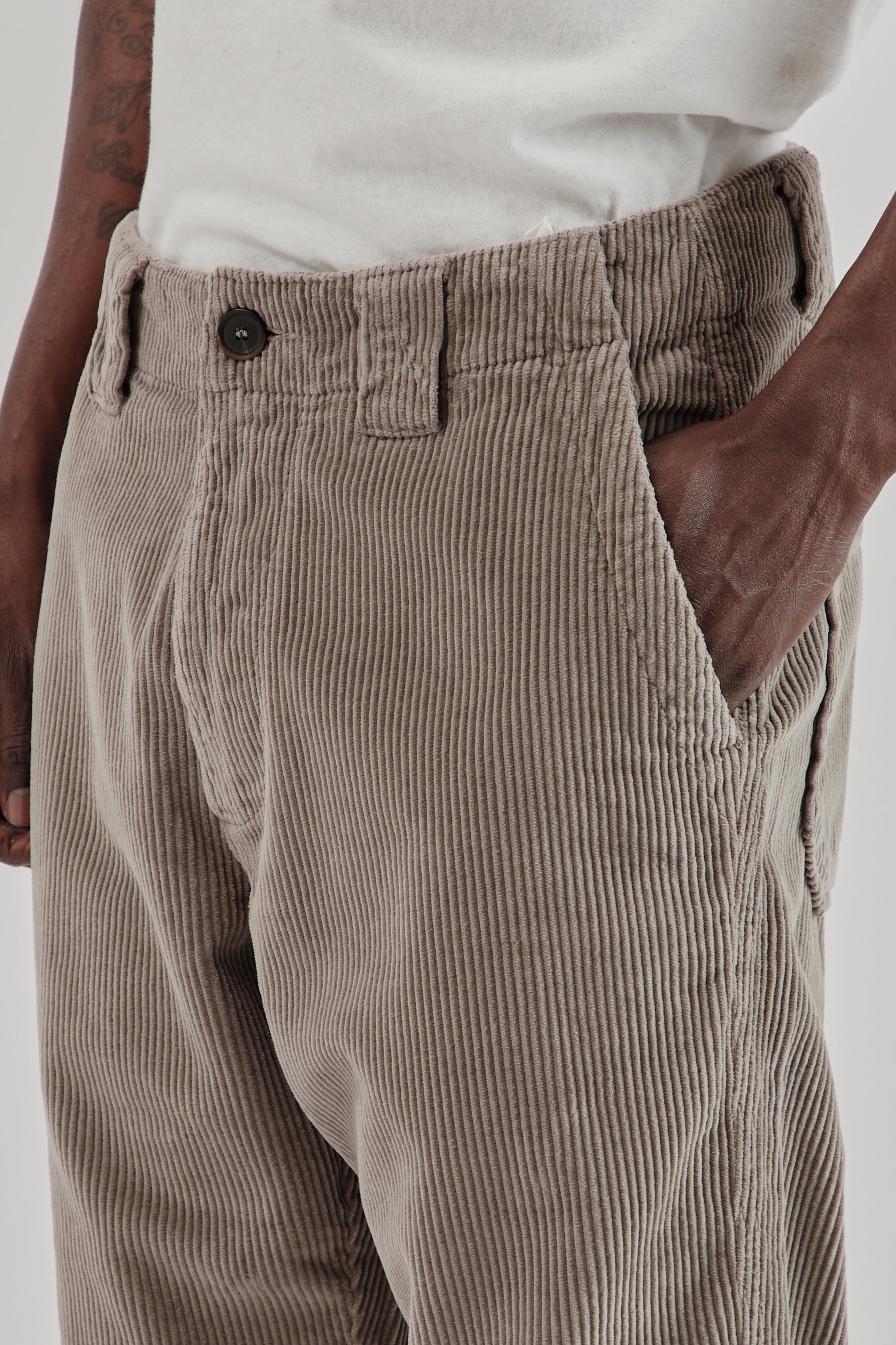 Parages FW25 Dock Cord Pants Stone 7