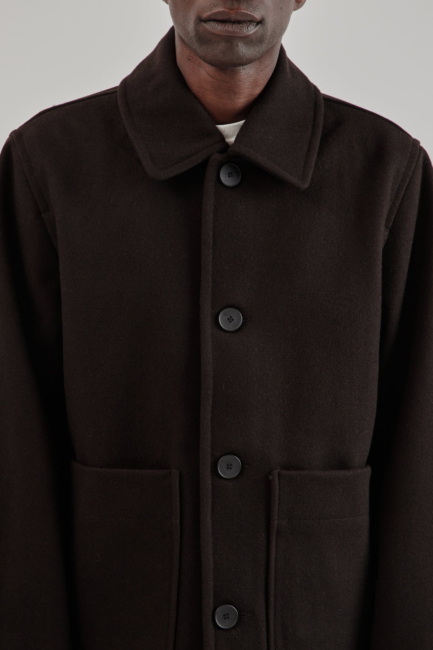 Parages FW25 Dubliner Wool Jacket Dark Brown14