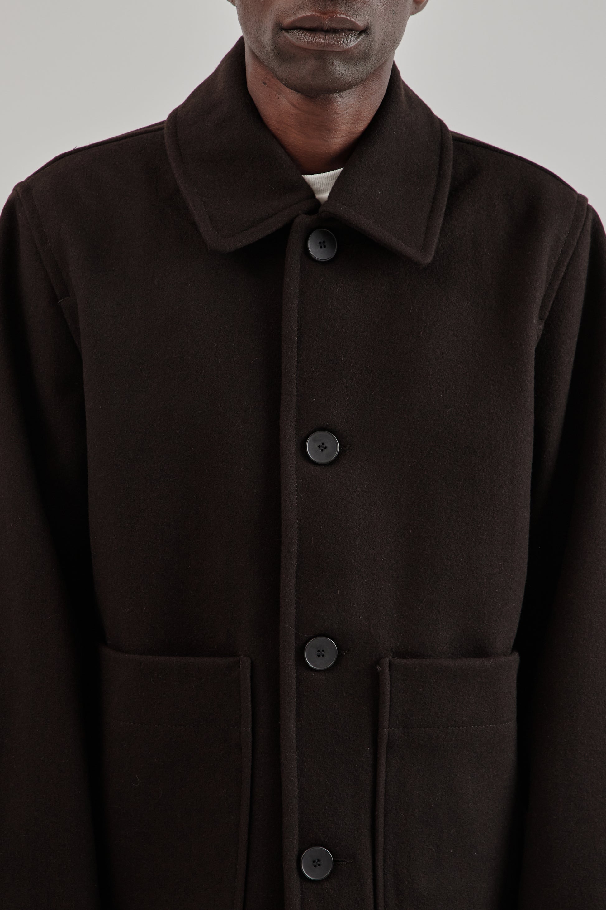 Parages FW25 Dubliner Wool Jacket Dark Brown14
