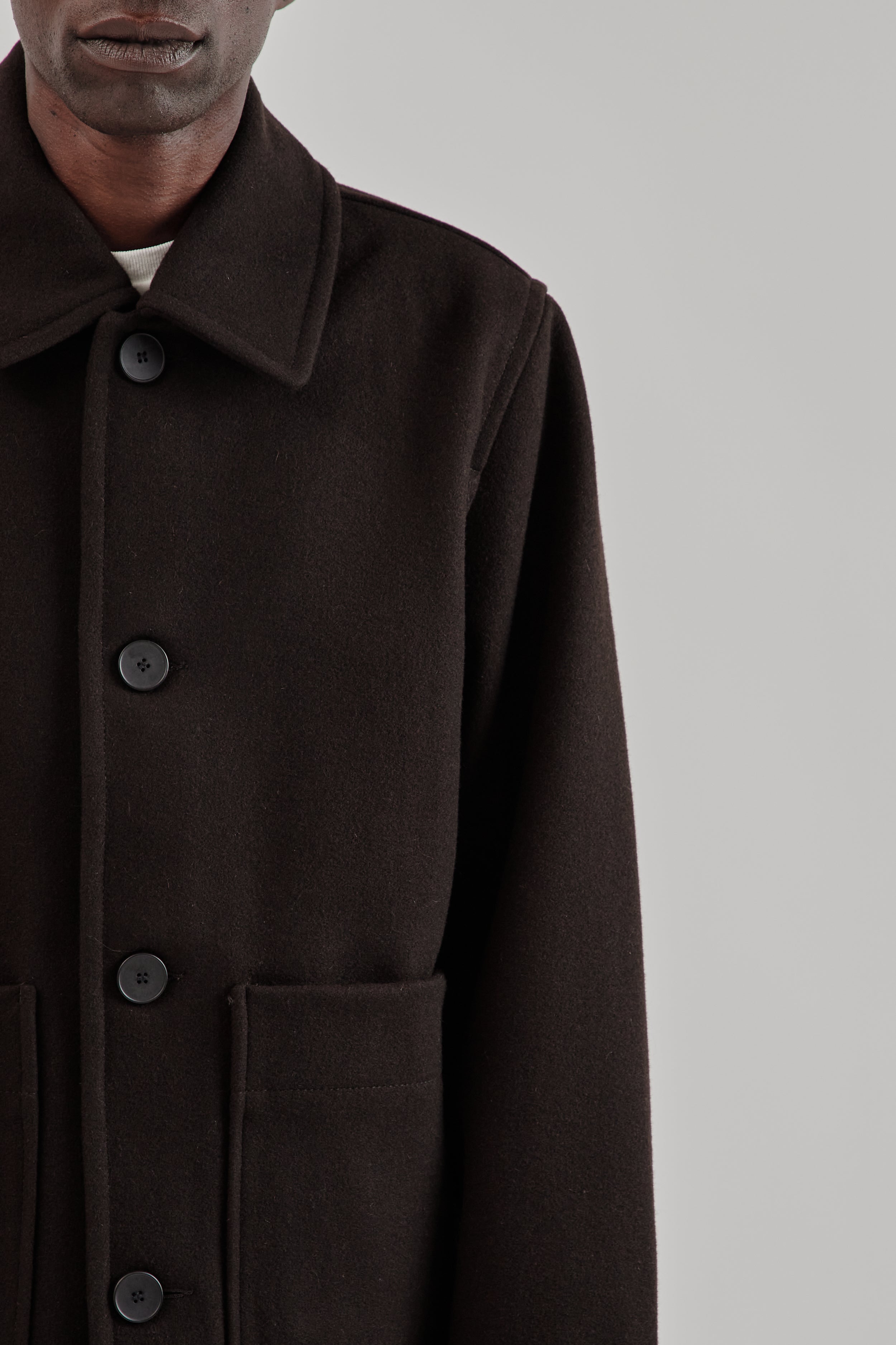 Parages Dubliner Wool Jacket - Dark Brown | Wallace Mercantile Shop