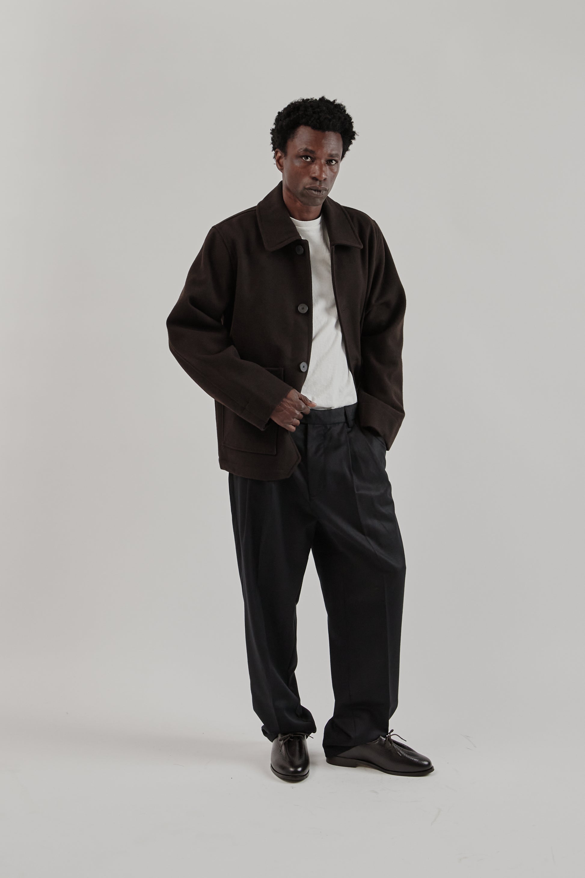 Parages FW25 Dubliner Wool Jacket Dark Brown21