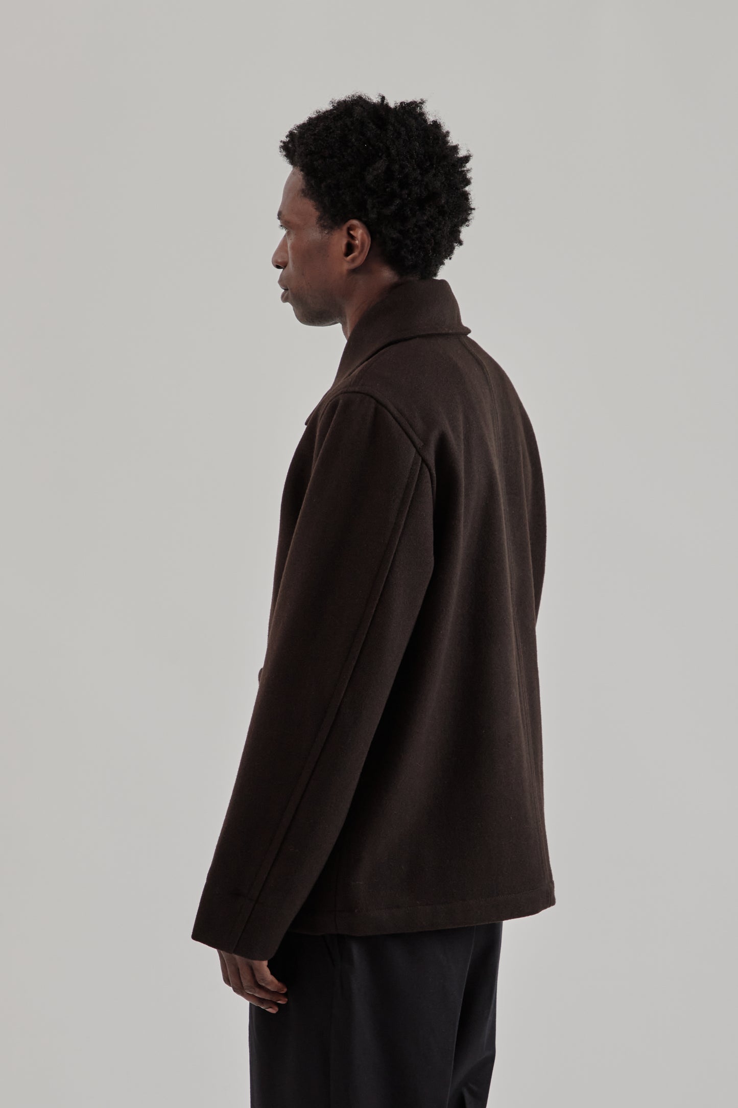 Parages FW25 Dubliner Wool Jacket Dark Brown9