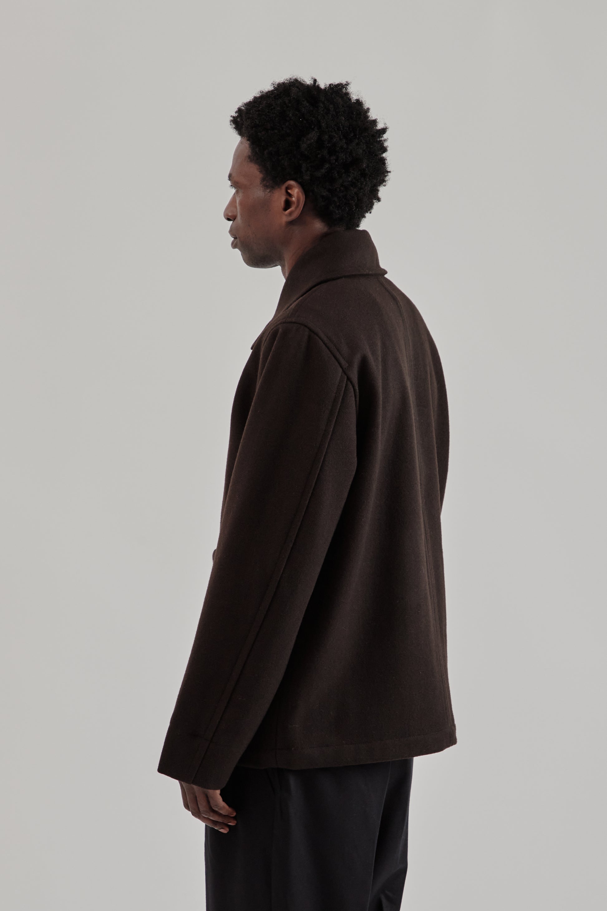 Parages FW25 Dubliner Wool Jacket Dark Brown9