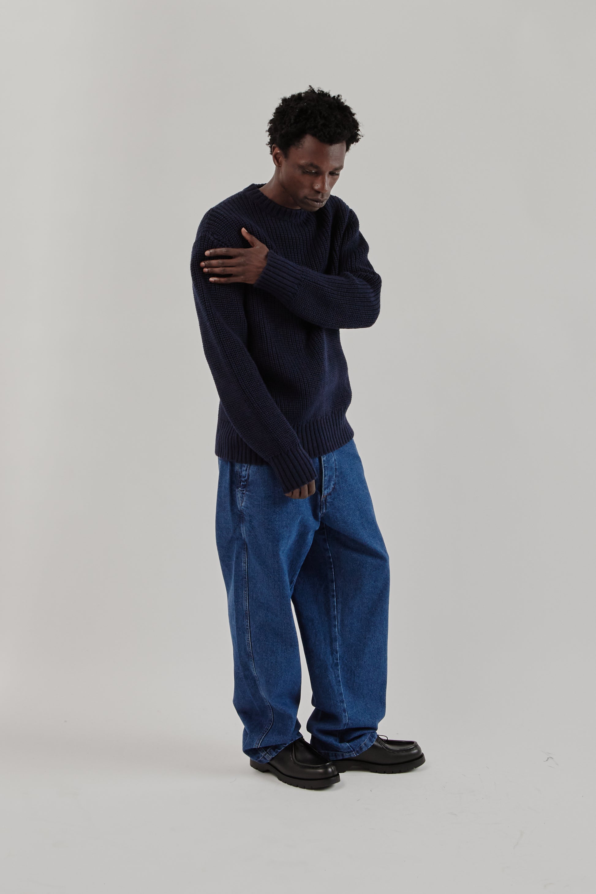 Parages FW25 Fisher Jumper Navy 1