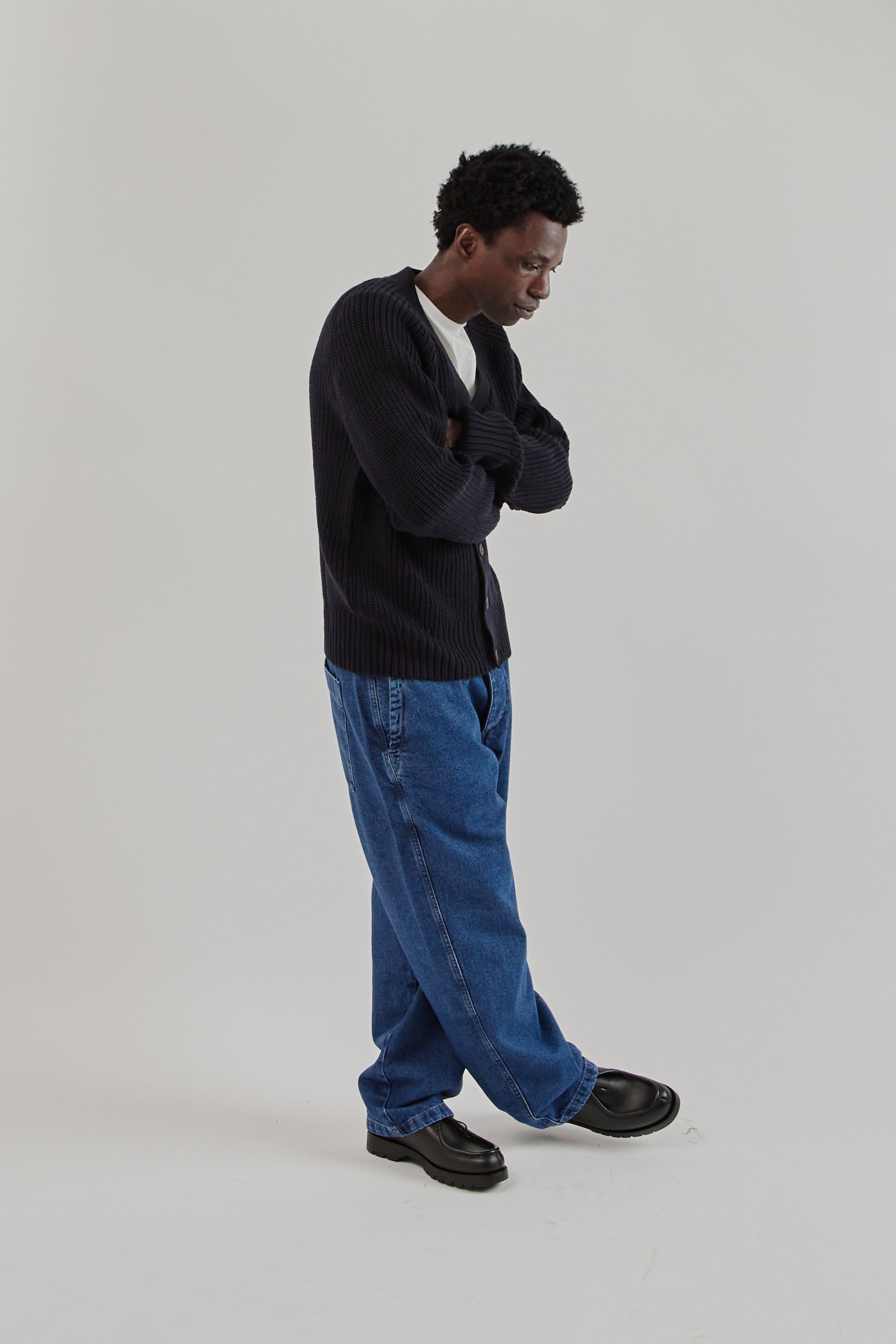 Parages FW25 Guy Cardigan Navy 9