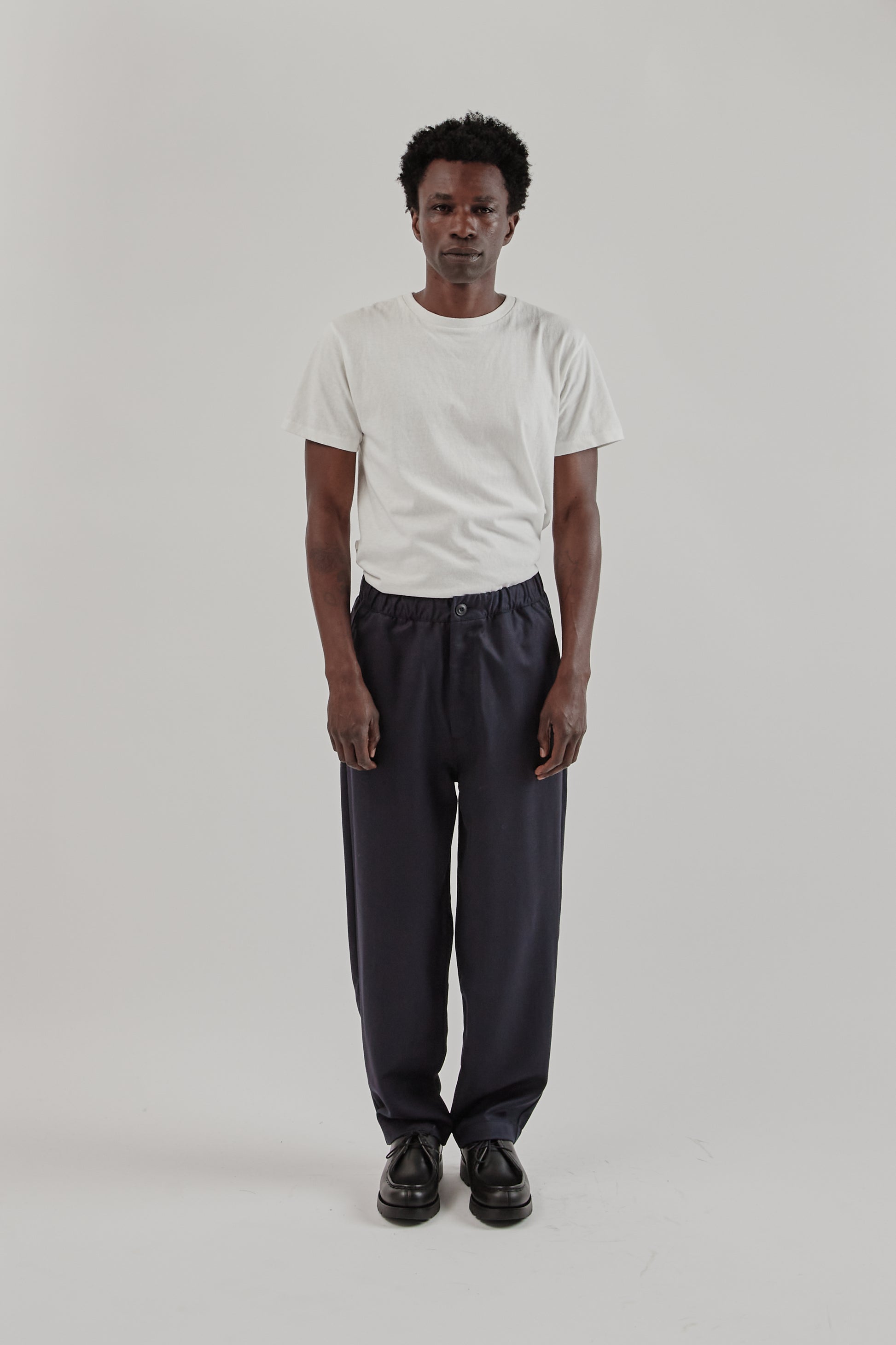 Parages FW25 Nomad Wool Pants Navy 1