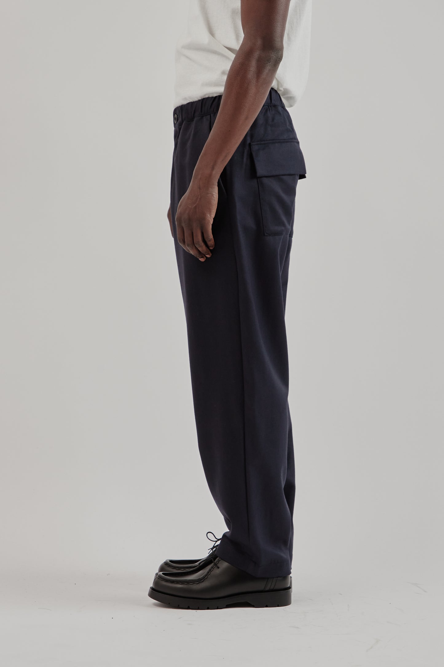Parages FW25 Nomad Wool Pants Navy 3