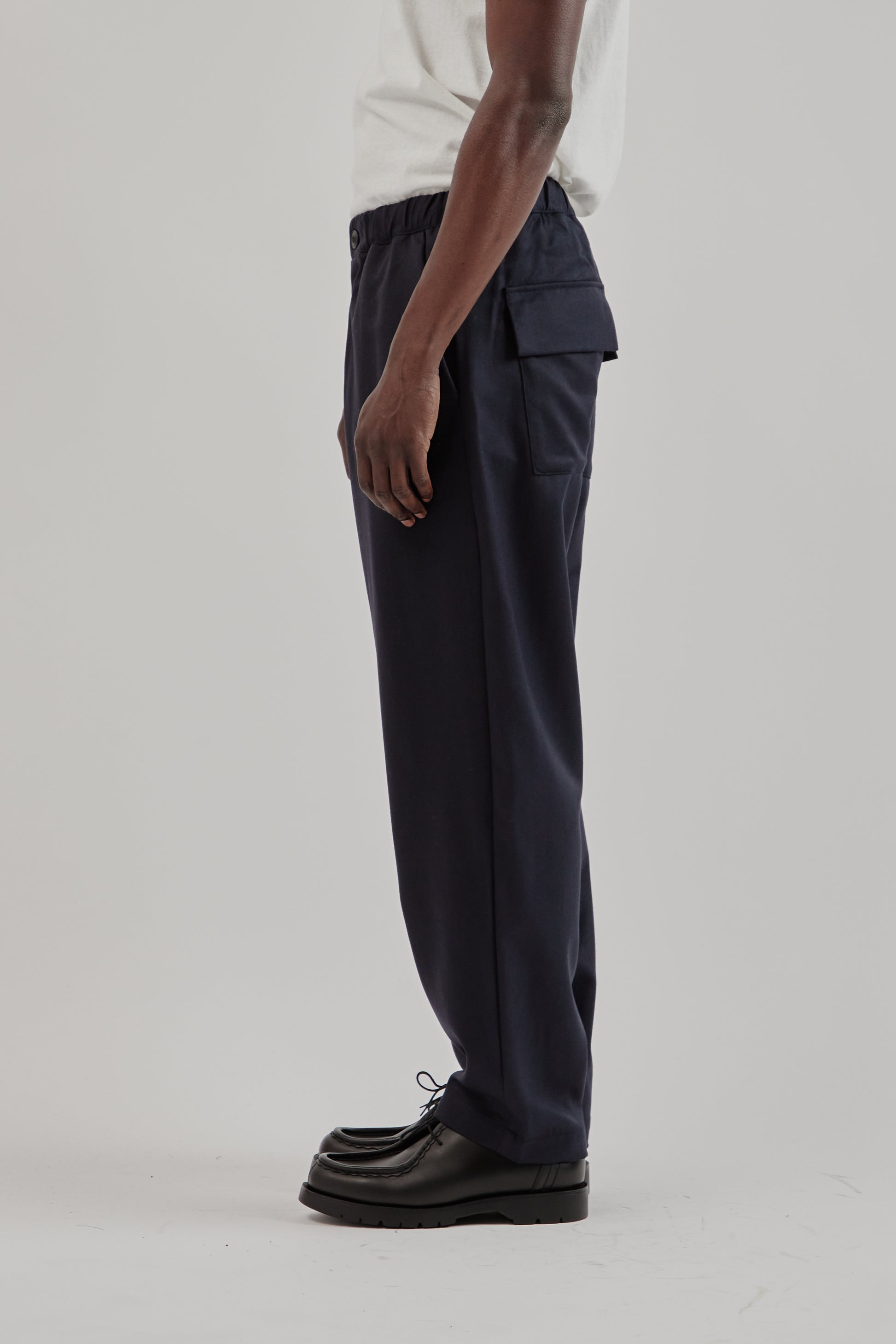 Parages FW25 Nomad Wool Pants Navy 3