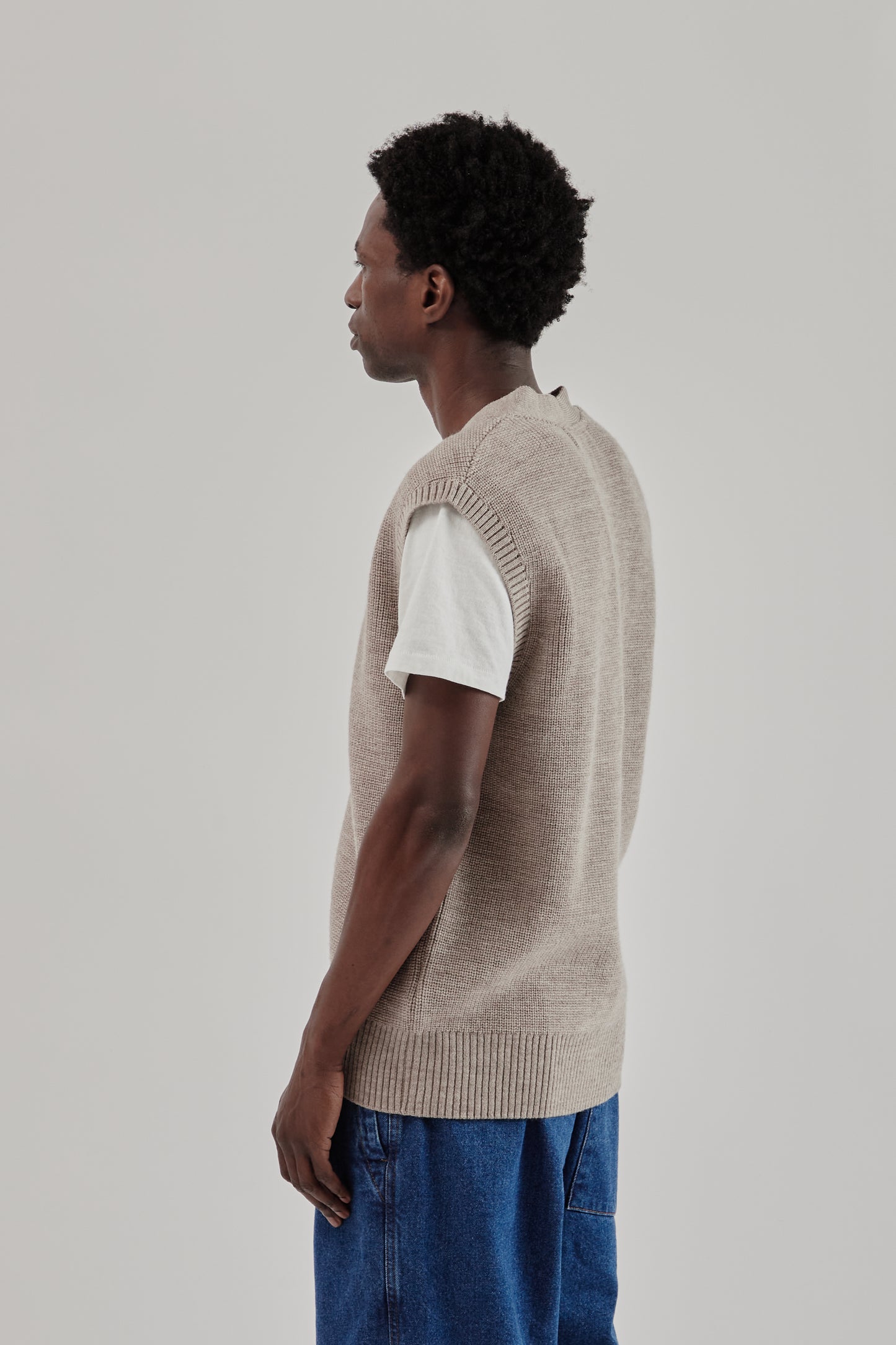 Parages FW25 Simon Cardigan Stone 4