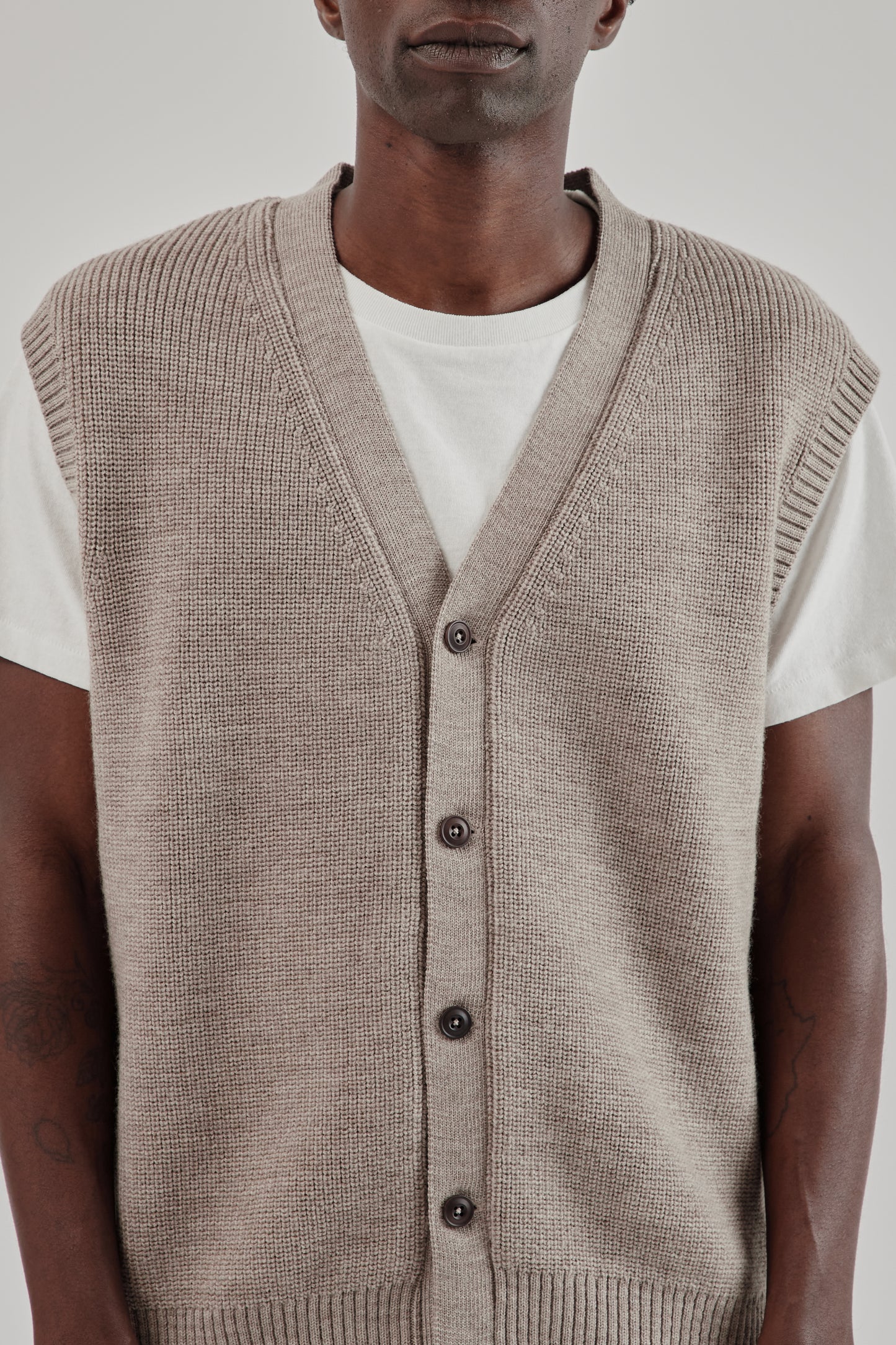 Parages FW25 Simon Cardigan Stone 6