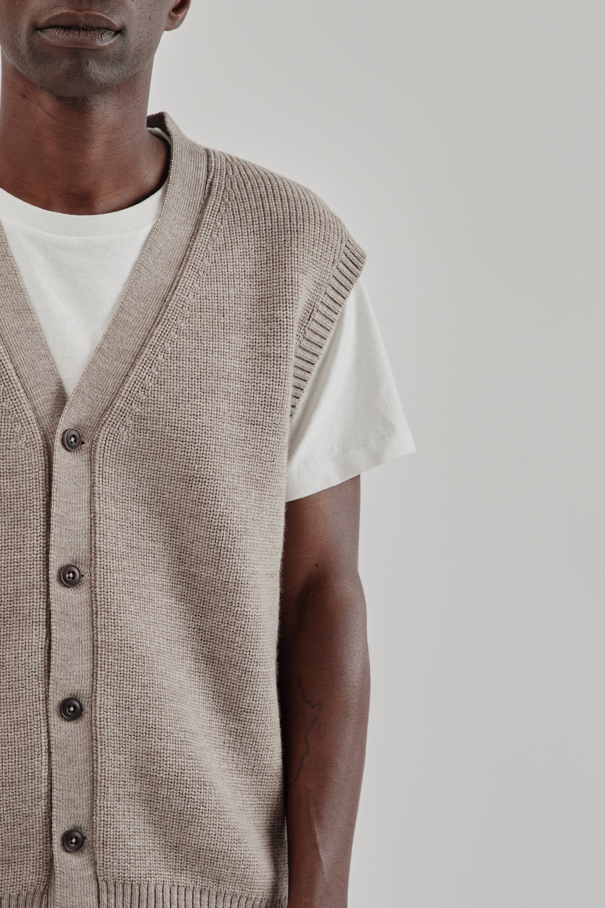 Parages FW25 Simon Cardigan Stone 7
