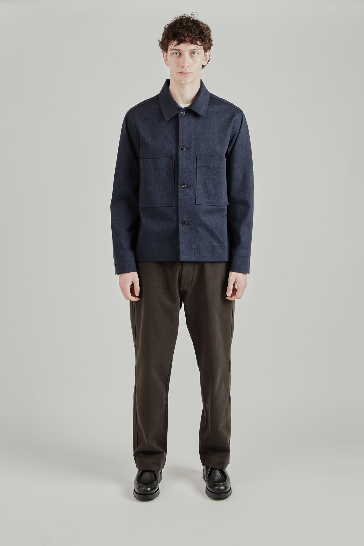 Box Overshirt - Navy