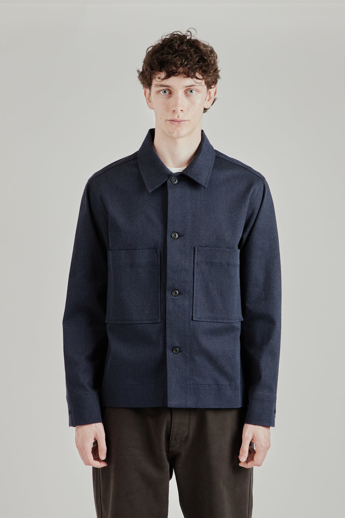 Box Overshirt - Navy