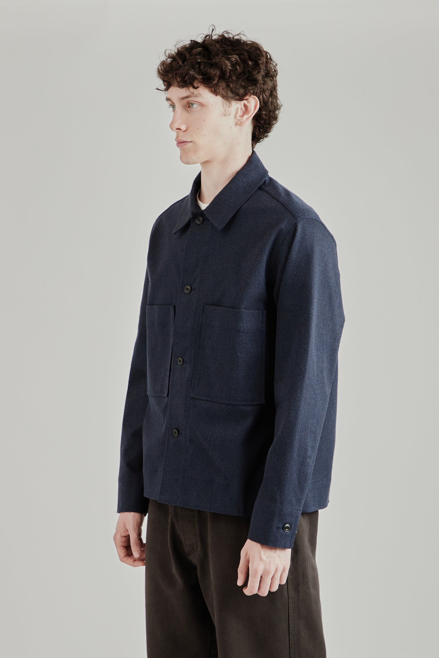 Box Overshirt - Navy