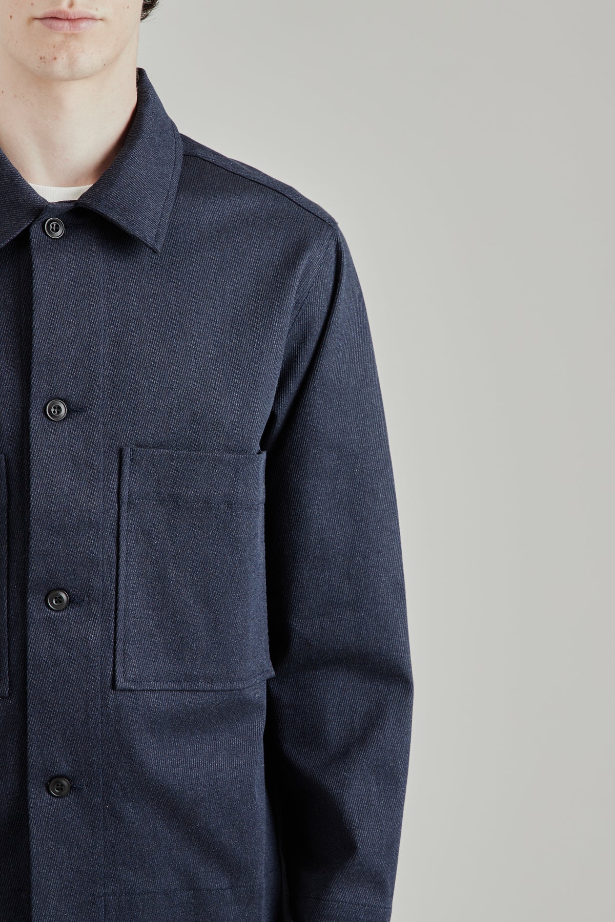 Box Overshirt - Navy