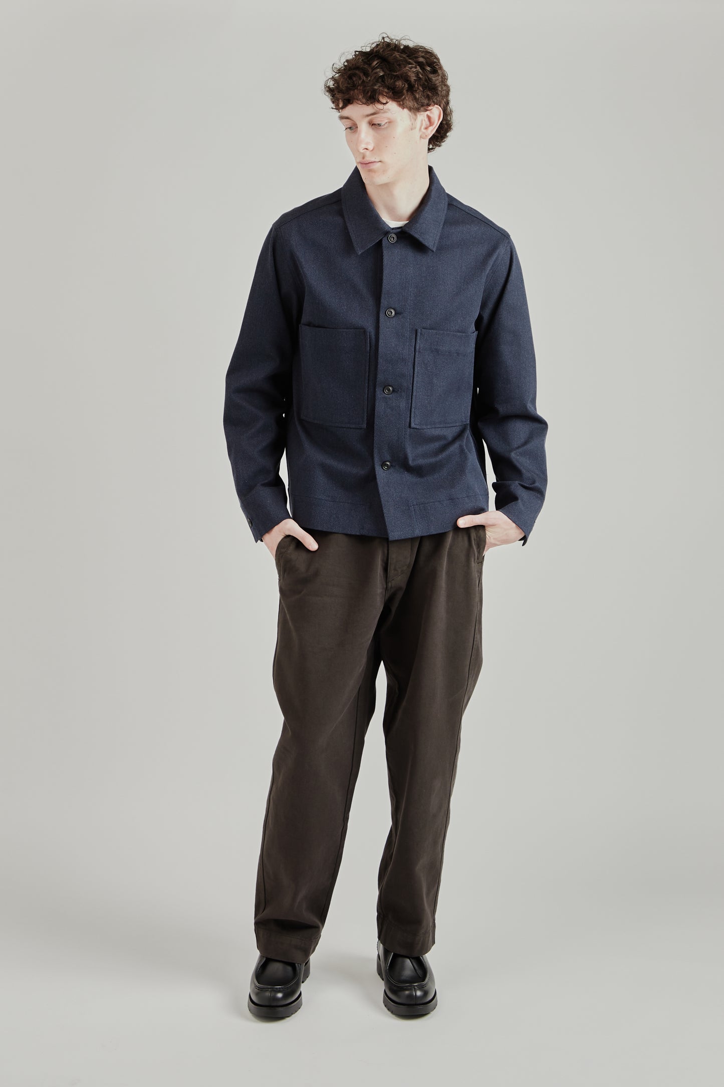Box Overshirt - Navy
