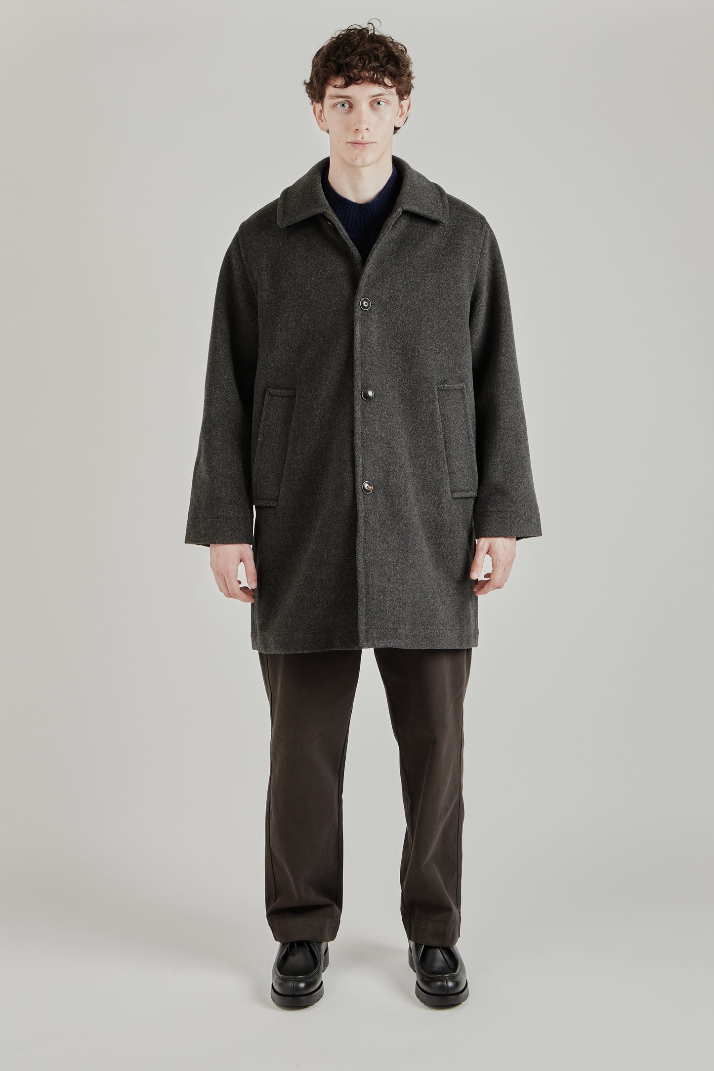 Orson Overcoat - Greyish Brown
