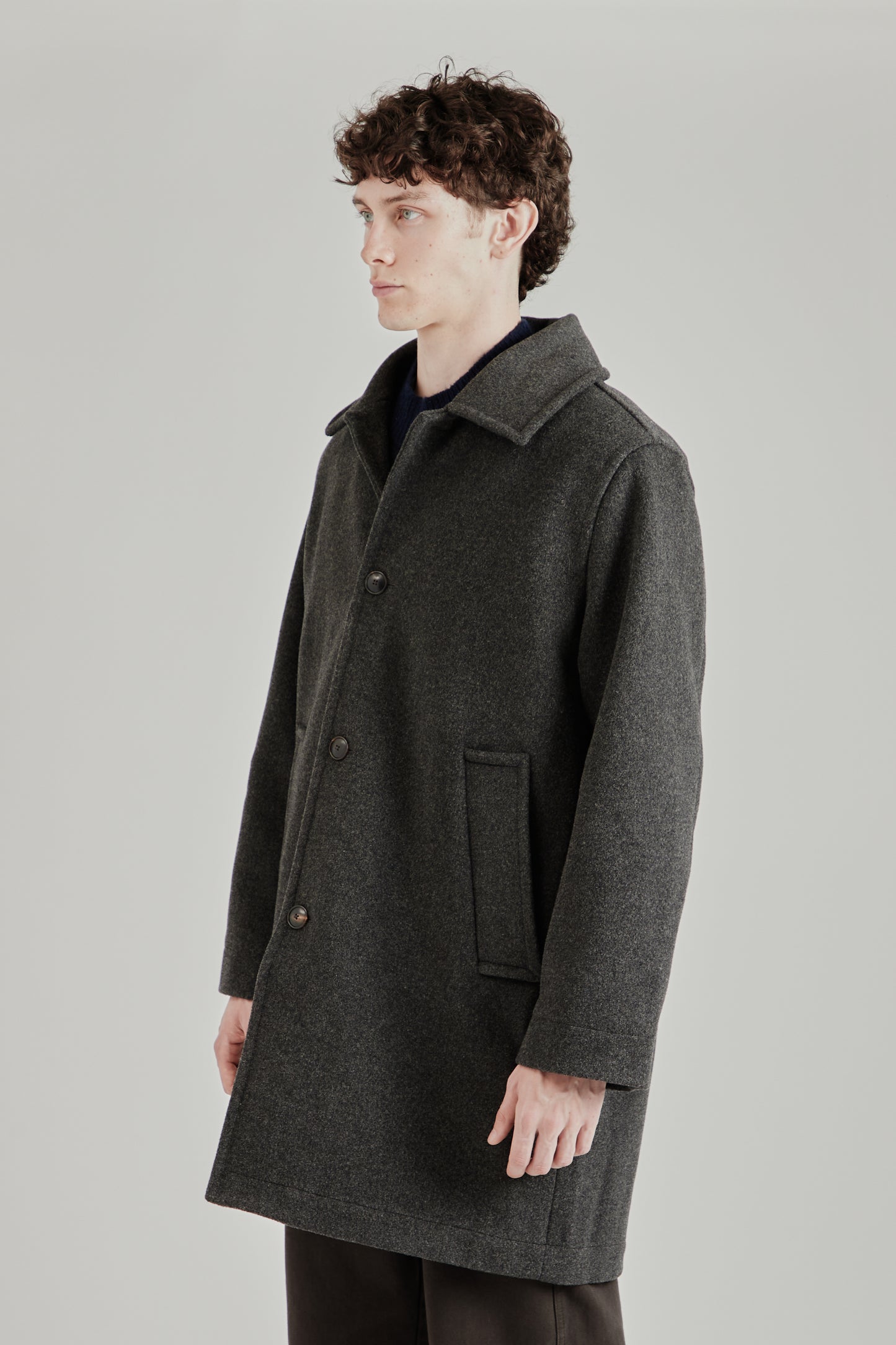 Orson Overcoat - Greyish Brown