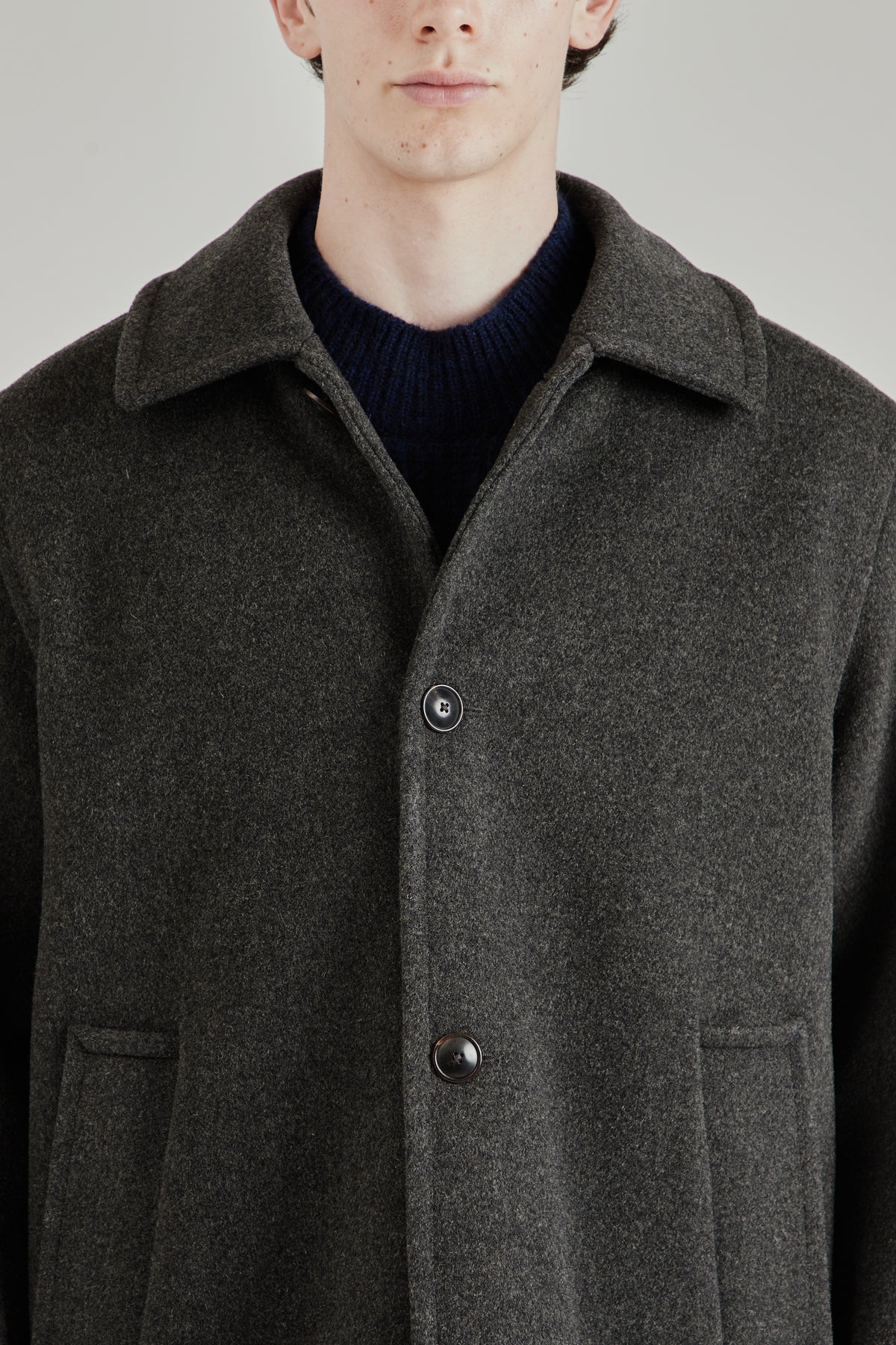 Orson Overcoat - Greyish Brown