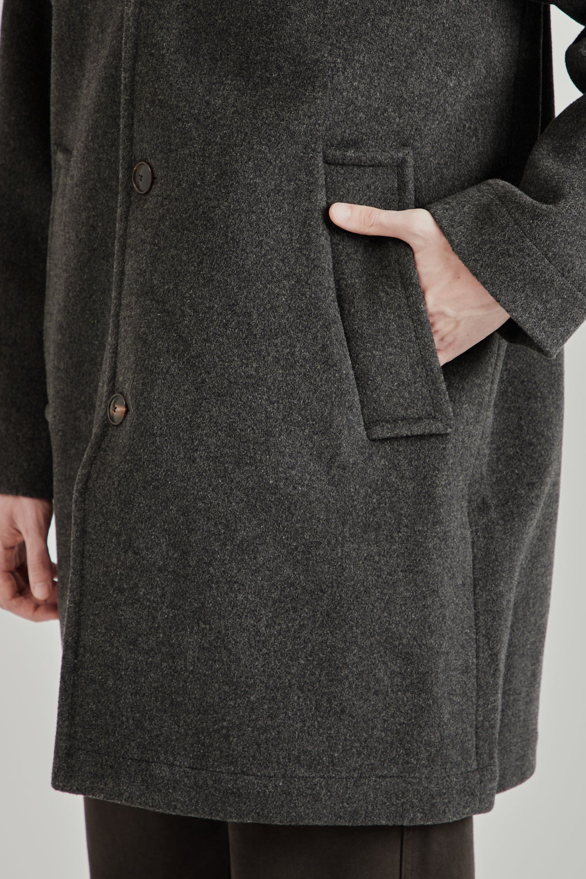 Orson Overcoat - Greyish Brown