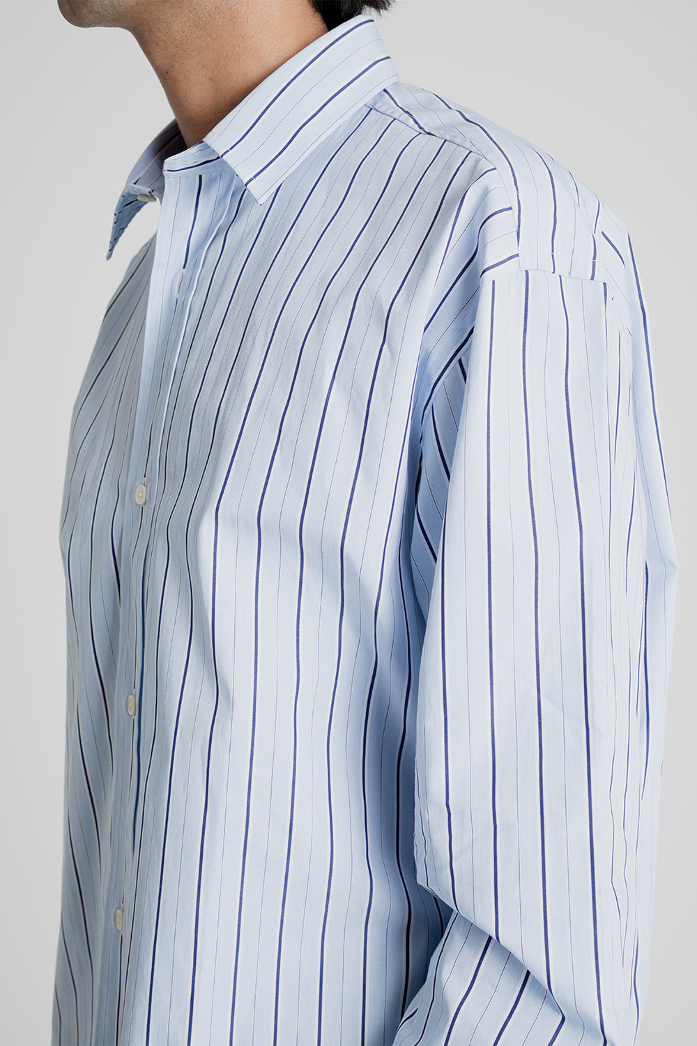 Parages Joseph Shirt in Blue Sky Stripes | Wallace Mercantile Shop