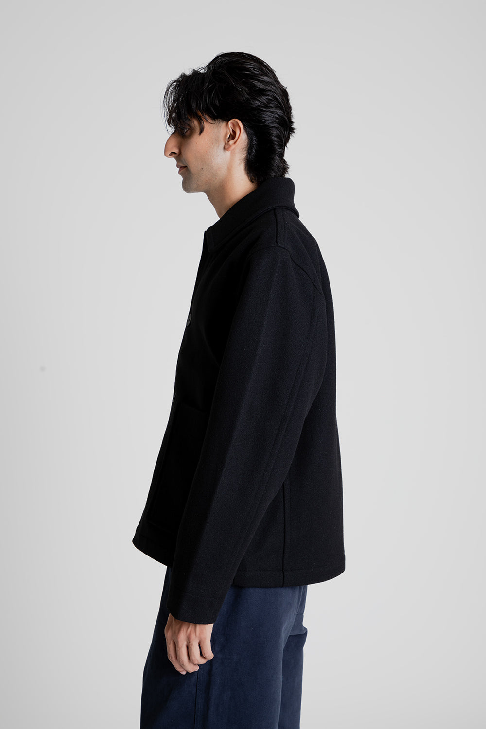 Parages New Aubrac Wool Jacket in Black