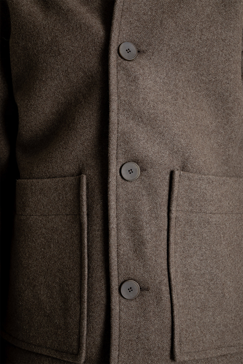 Parages New Aubrac Wool Jacket in Brown Melange