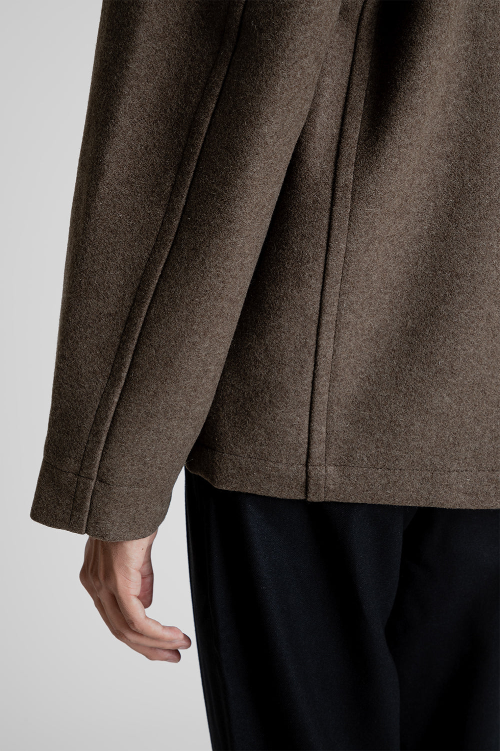 Parages New Aubrac Wool Jacket in Brown Melange