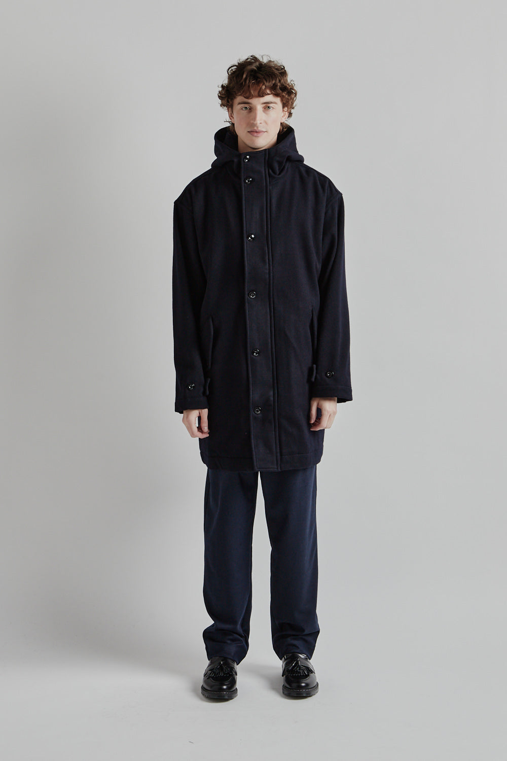 Parages Refuge Wool Jacket Navy 1