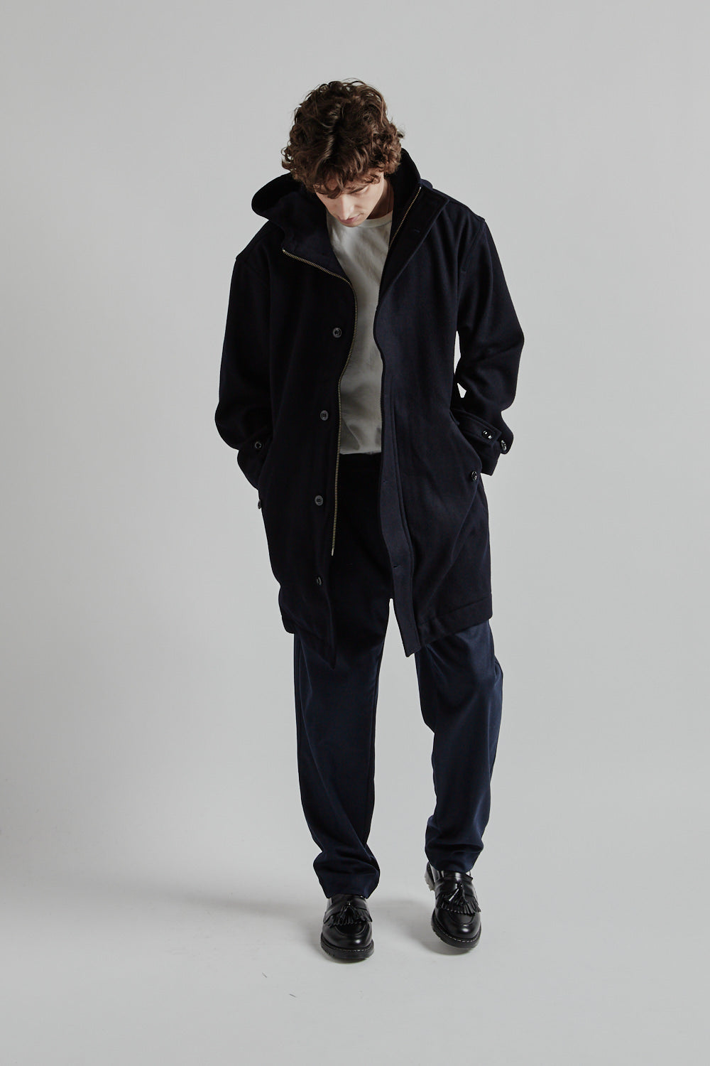 Parages Ropa Parages Refuge Wool Jacket - Navy | Wallace Mercantile Shop